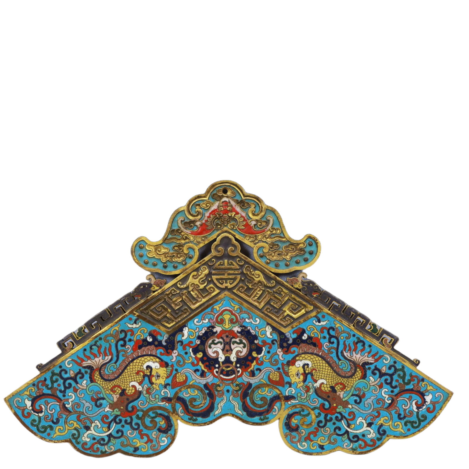 A Rare Cloisonne Dragon Pattern Pendant - 4