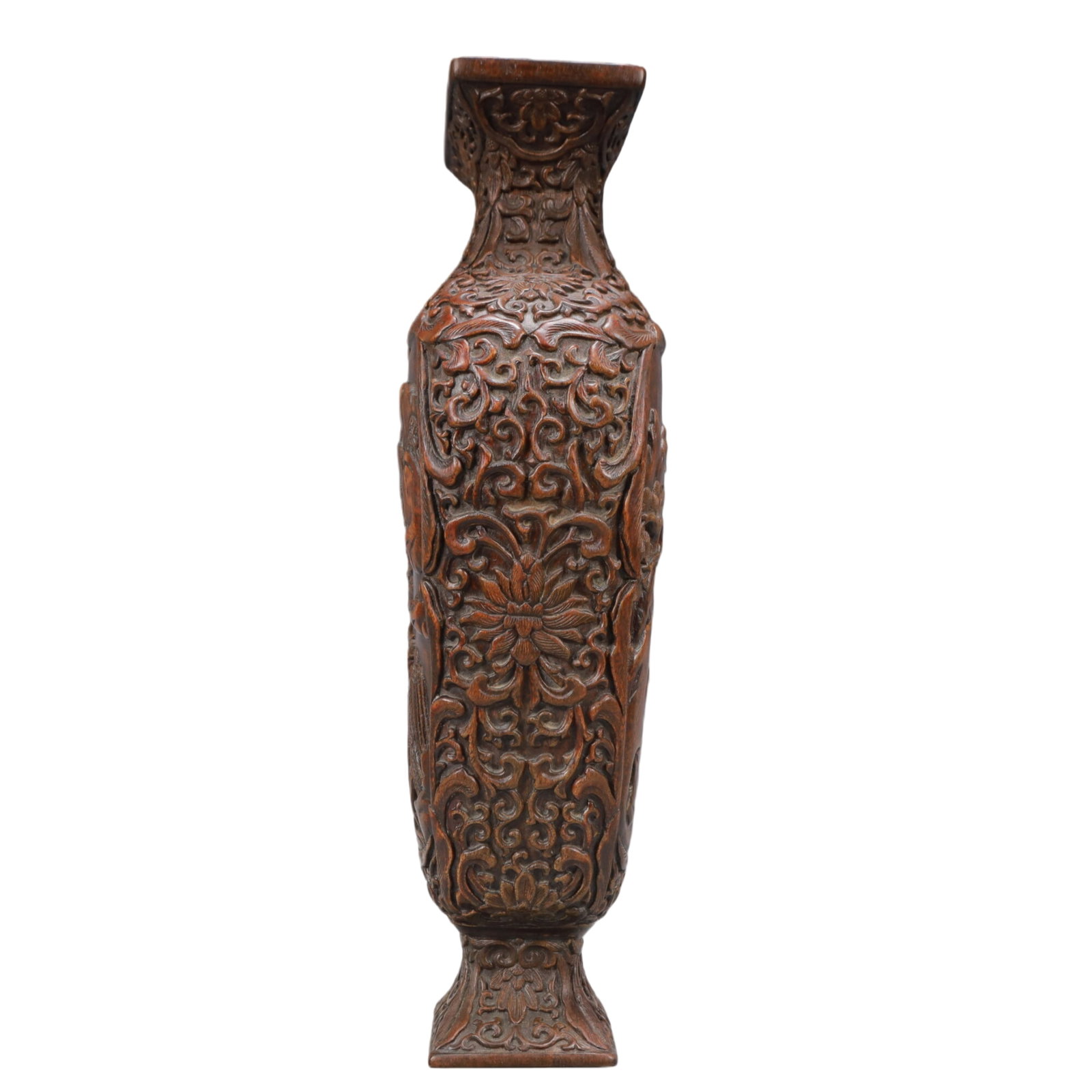 A Rare Eaglewood Landscape Pattern Vase - 8