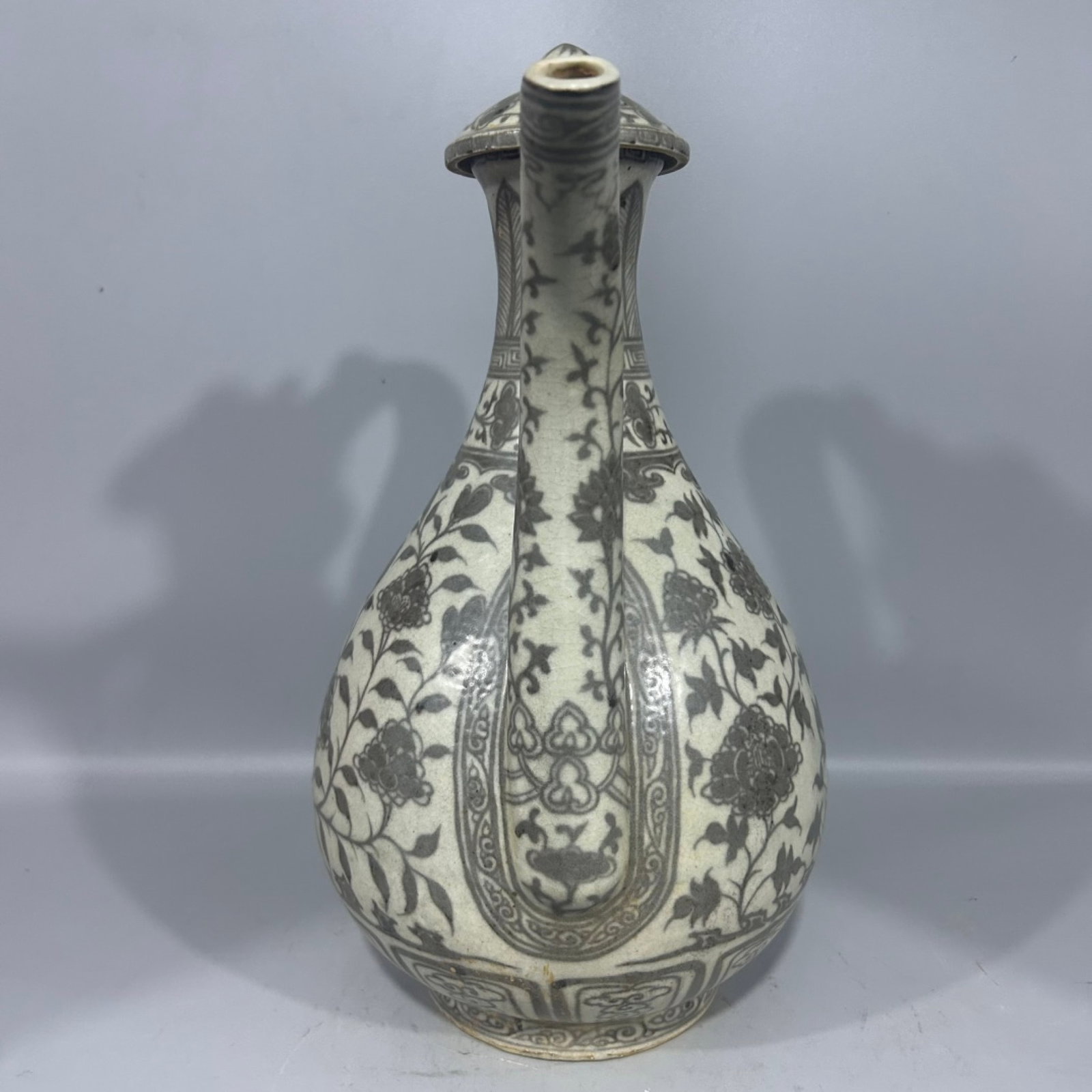 A Rare Underglaze-Red Lotus Pattern Ewer - 3