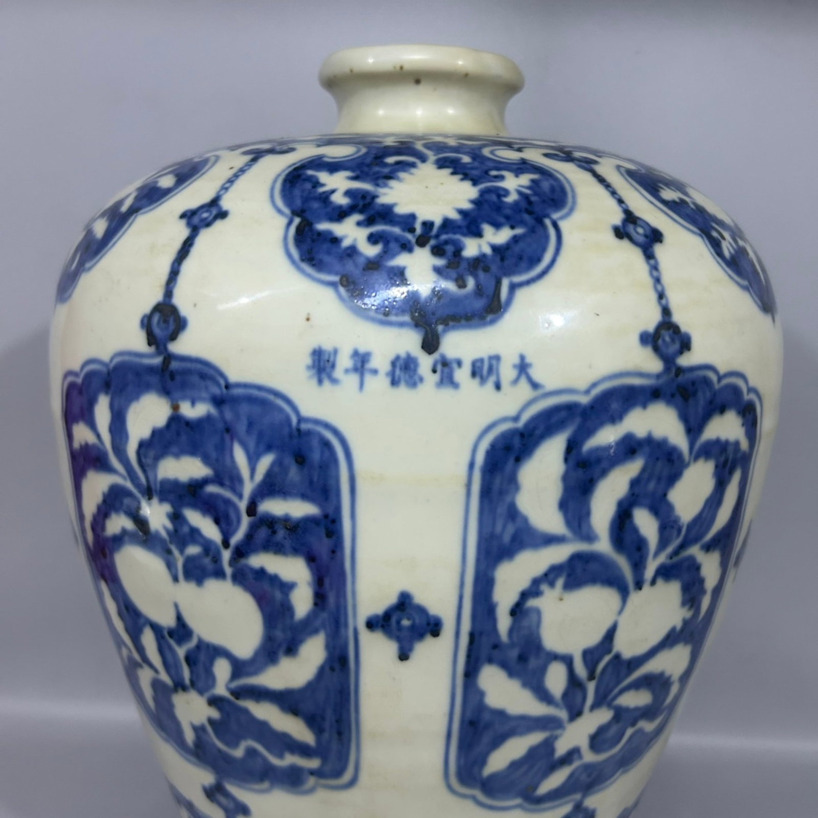 A Rare Blue and White Fruit Pattern Vase - 3