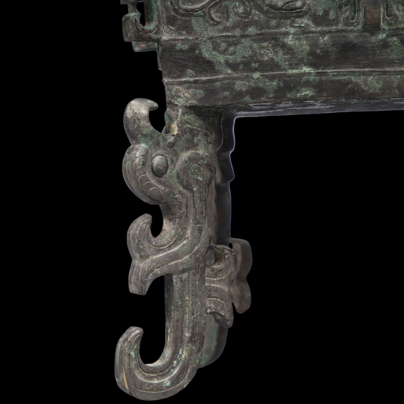A Precious Bronze Phoenix Pattern Double-Ears Censer - 3