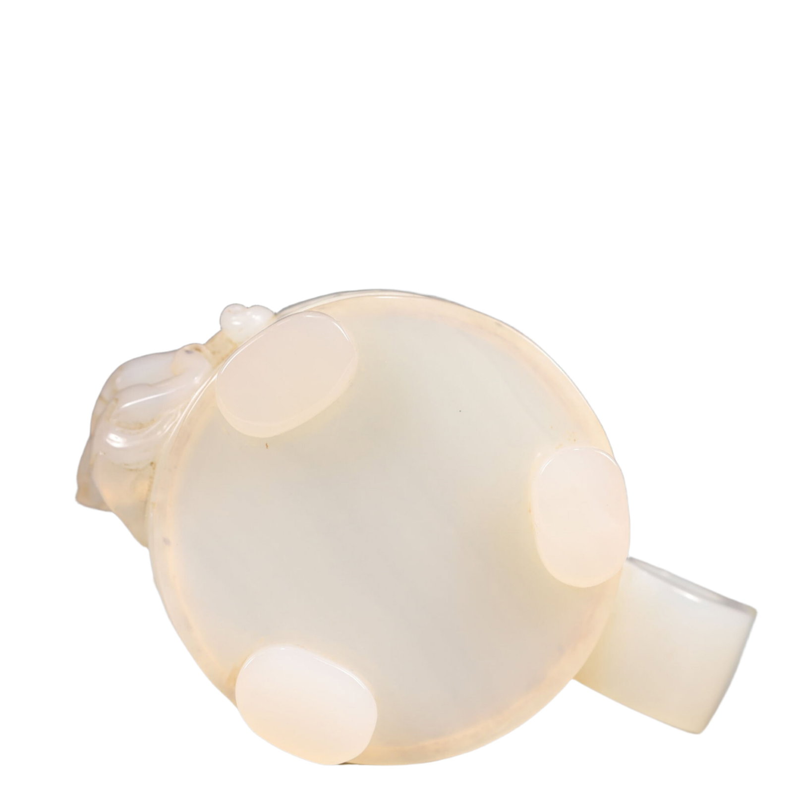 An Exquisite Agate Beast-Face Pattern Tripod Cup - 9