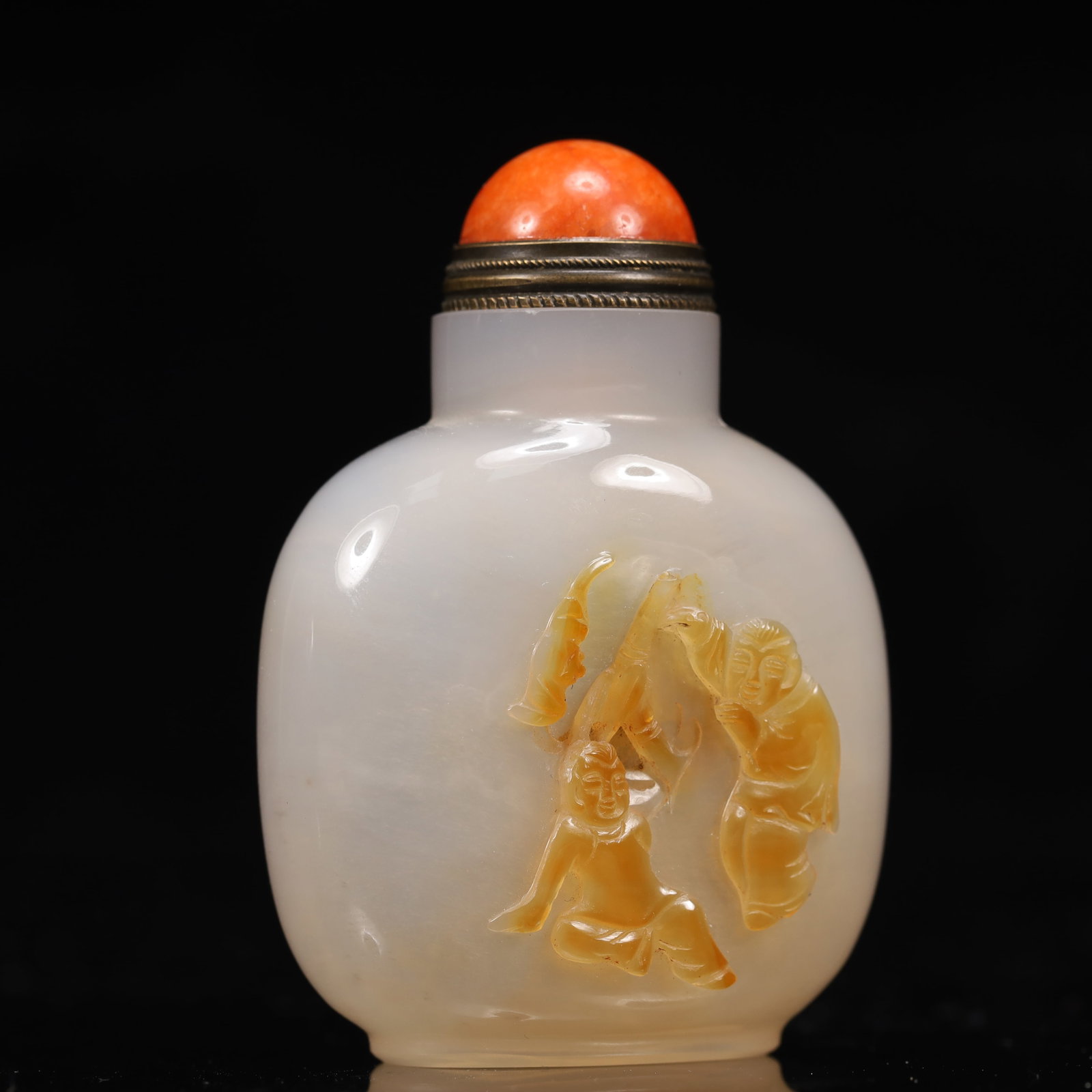An Exquisite Agate Figure Pattern Snuff Bottle - 3
