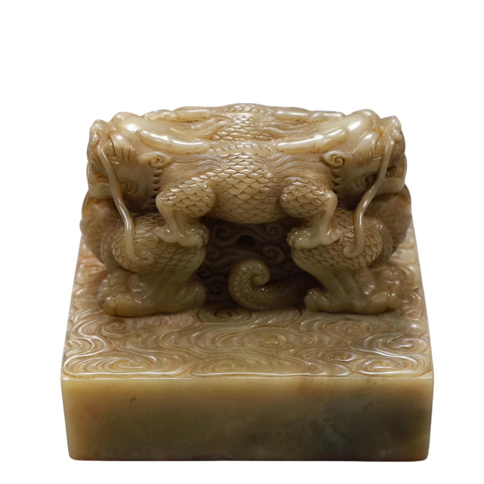 An Exquisite Shoushan Stone Dragon Pattern Seal - 2