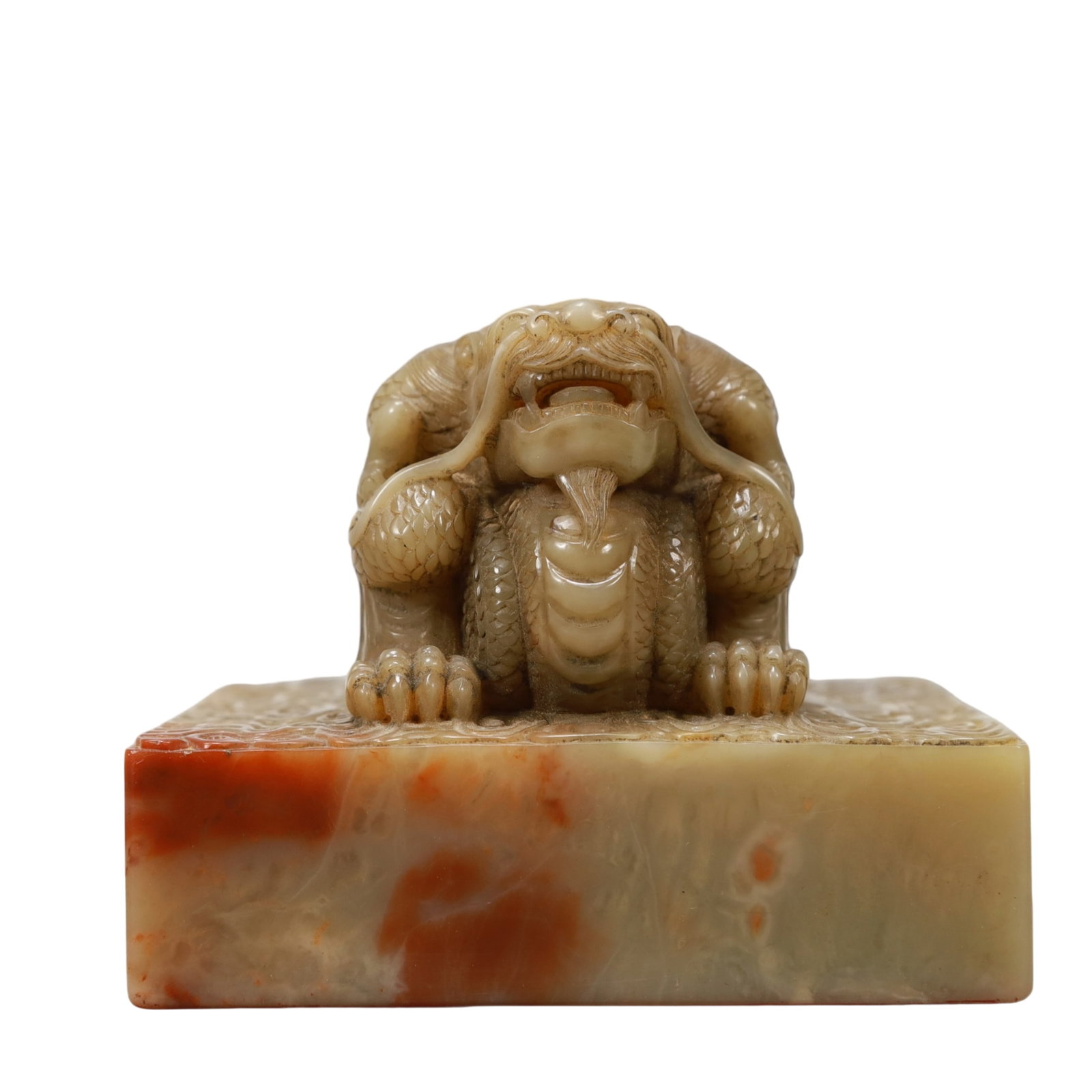 An Exquisite Shoushan Stone Dragon Pattern Seal - 5