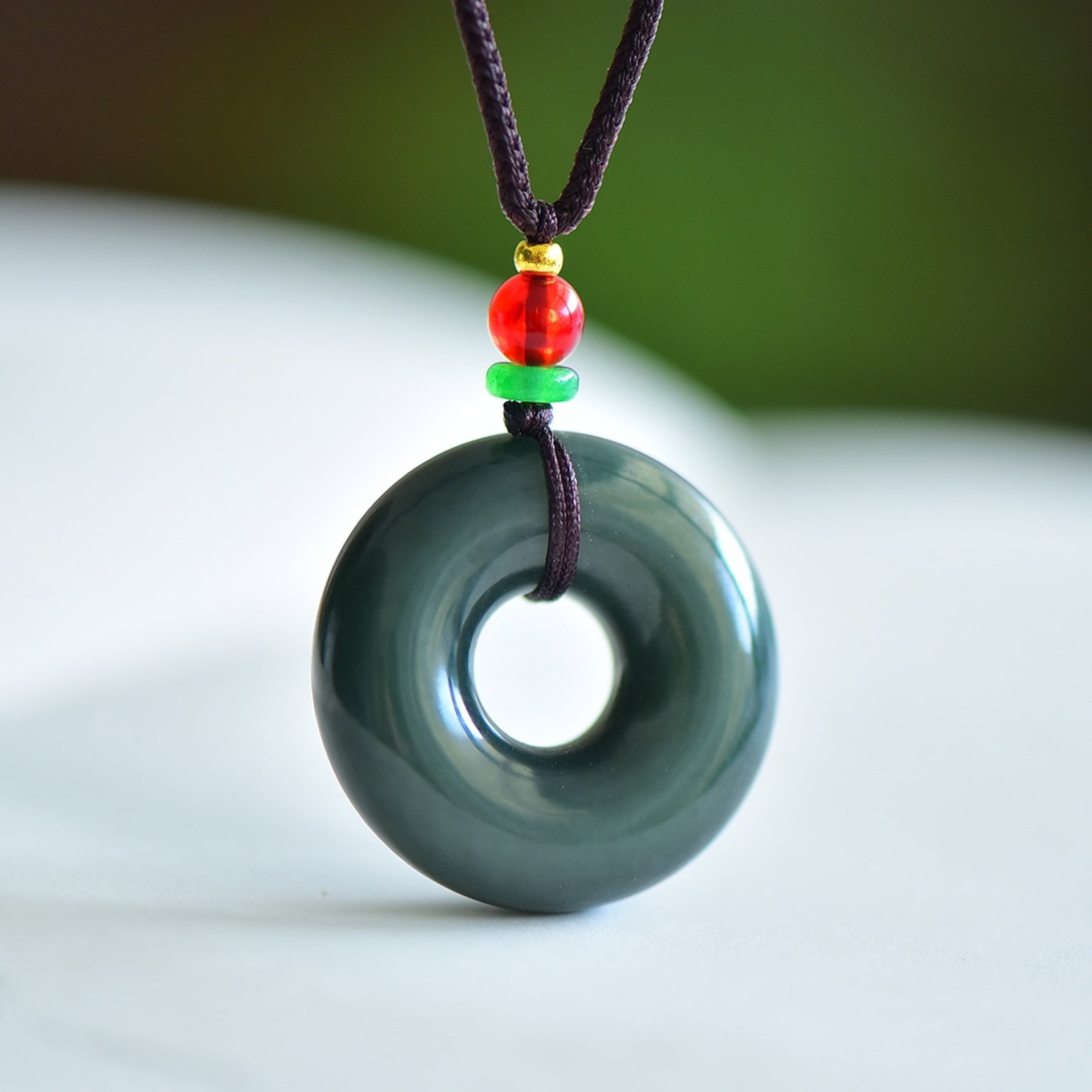 An Exquisite Sapphire Pendant: An Exquisite Sapphire Pendant,Size:30mmx10mm 青玉吊坠