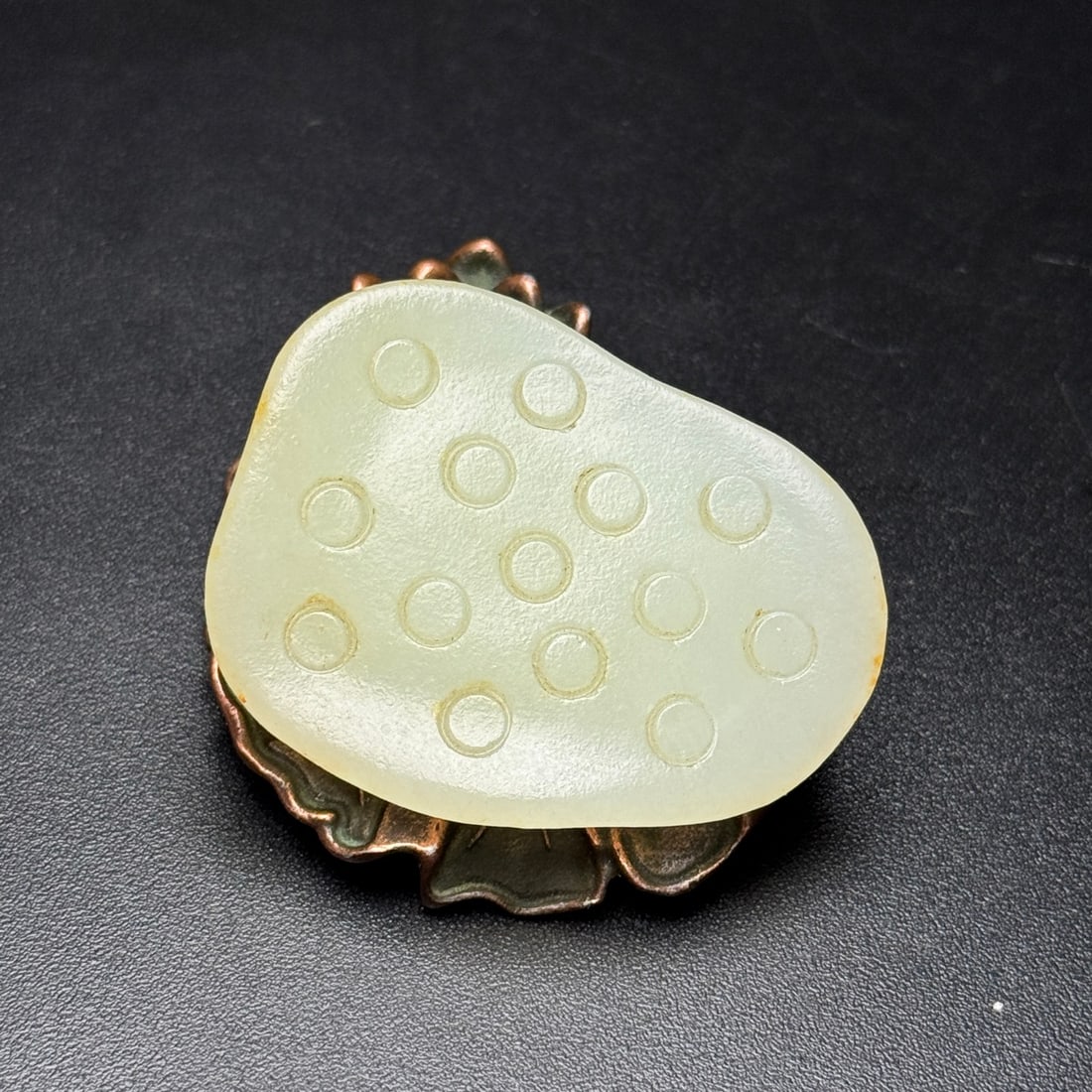 An Exquisite White Jade Lotus Pod Pendant (1 of 7)