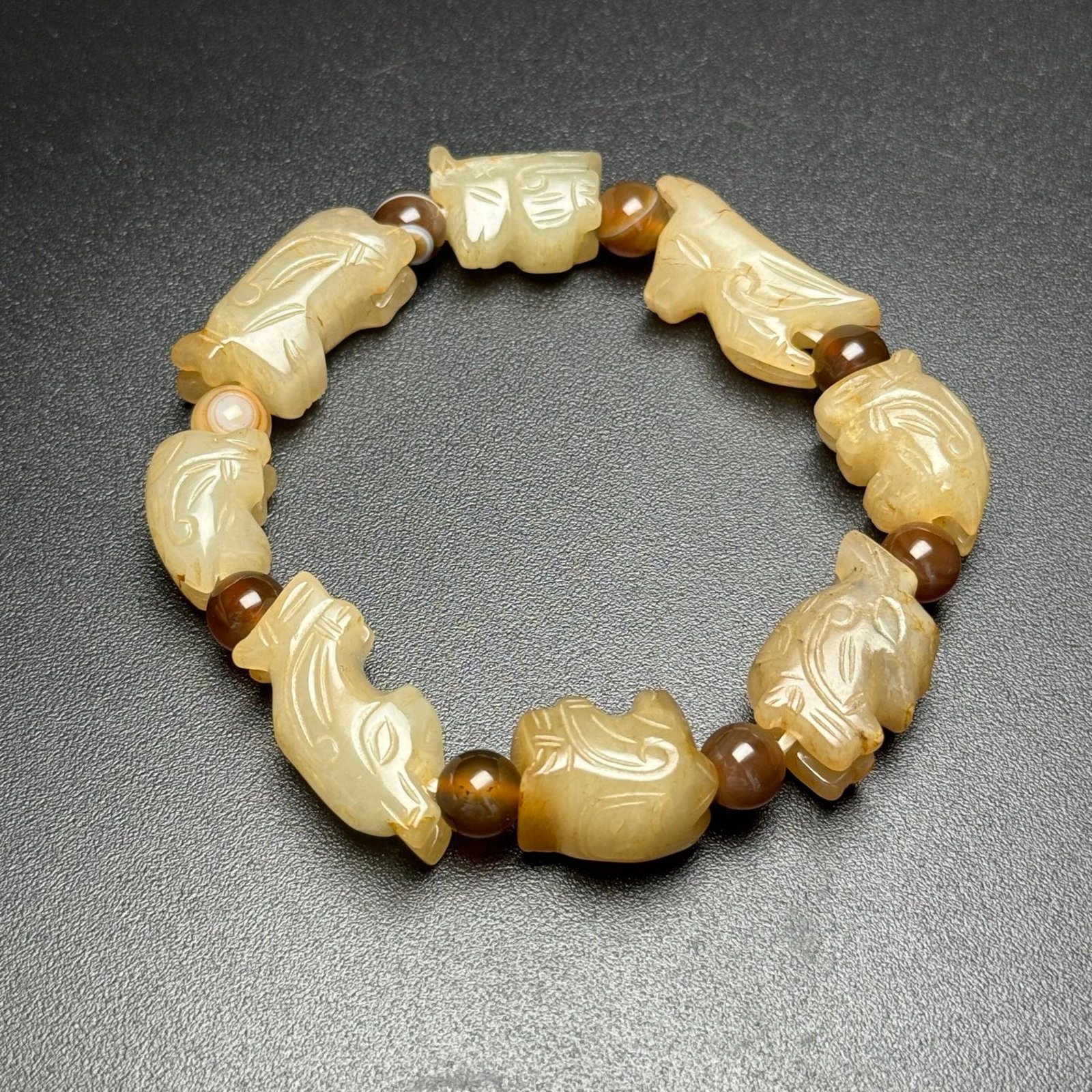 An Exquisite White Jade Bracelets - 7