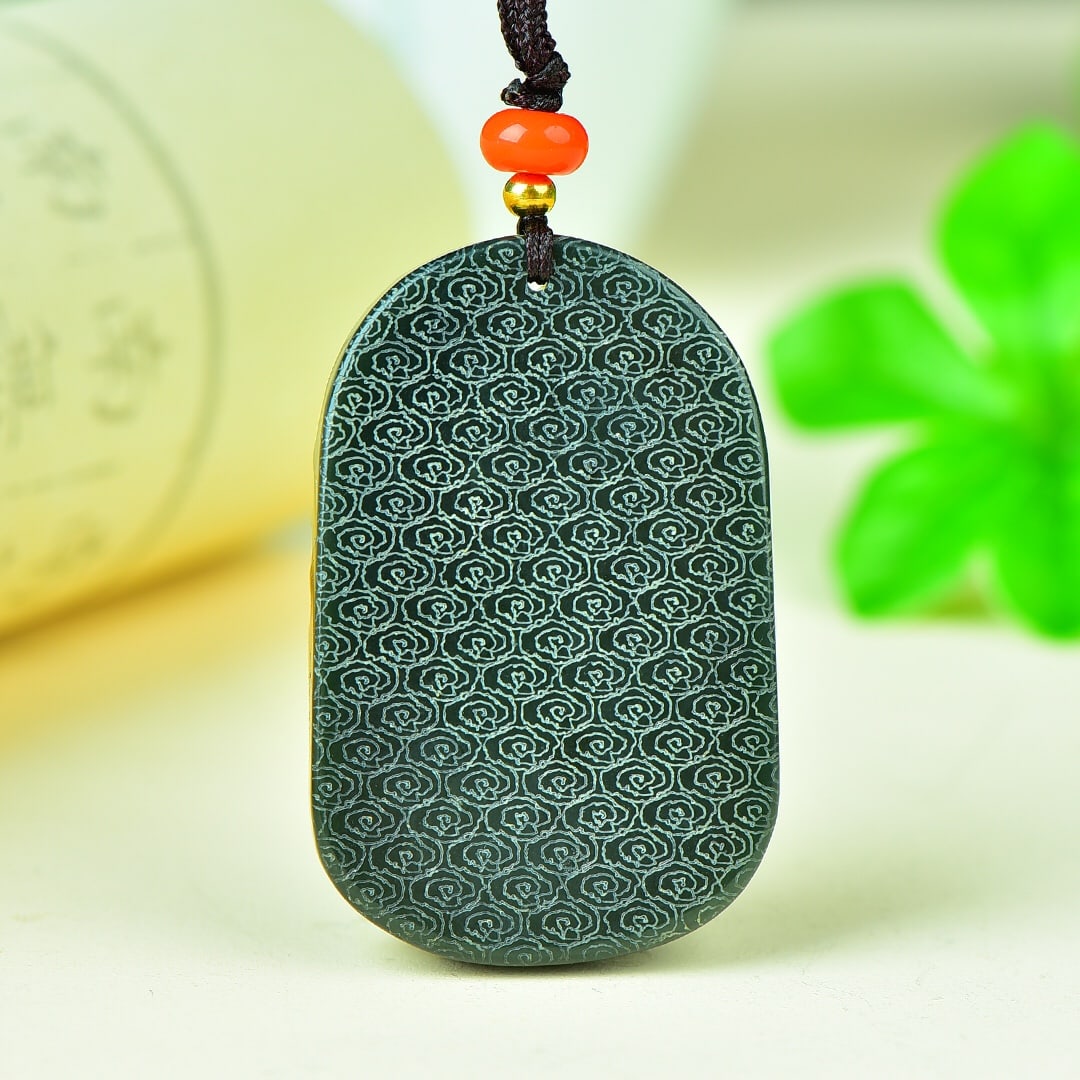 An Exquisite Sapphire Dragon Pattern Pendant - 5