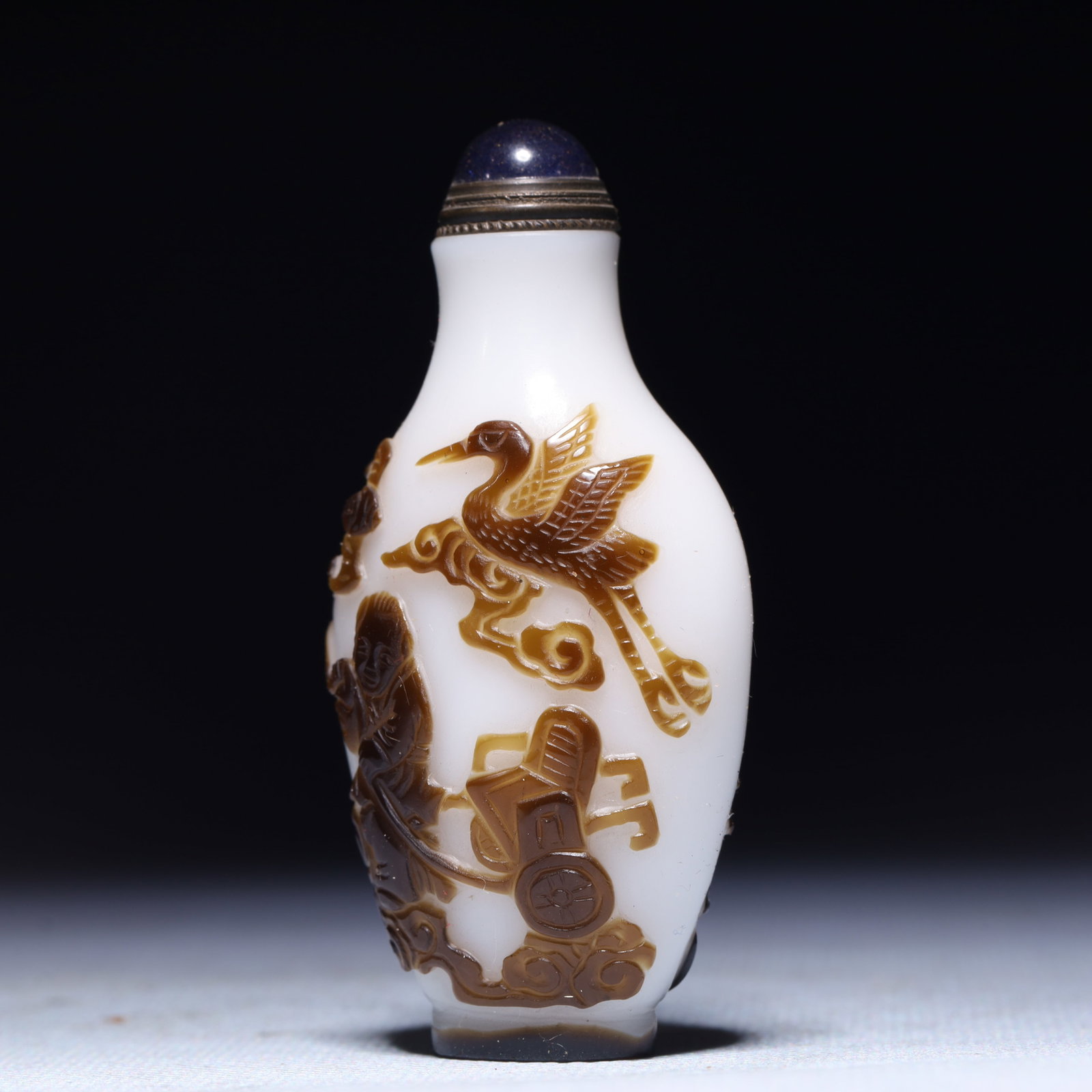 An Exquisite Glass Figure Pattern Snuff Bottle - 2