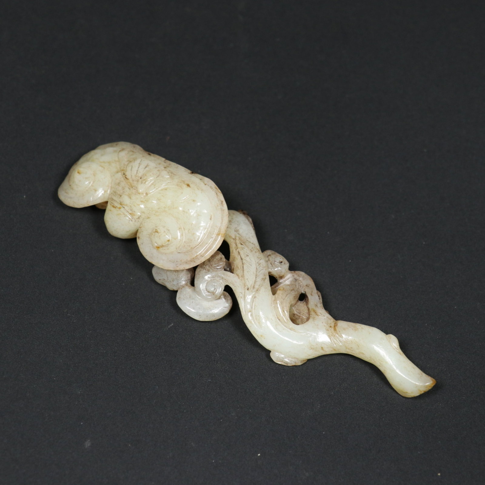 An Exquisite White Jade Ganoderma lucidum Pattern Ruyi - 3