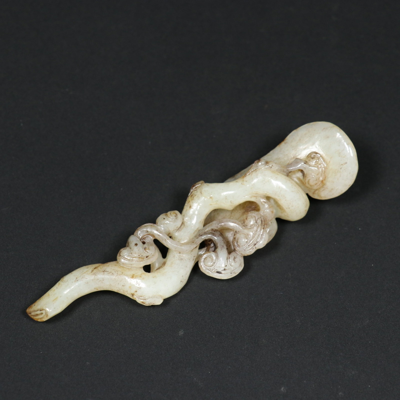 An Exquisite White Jade Ganoderma lucidum Pattern Ruyi - 6