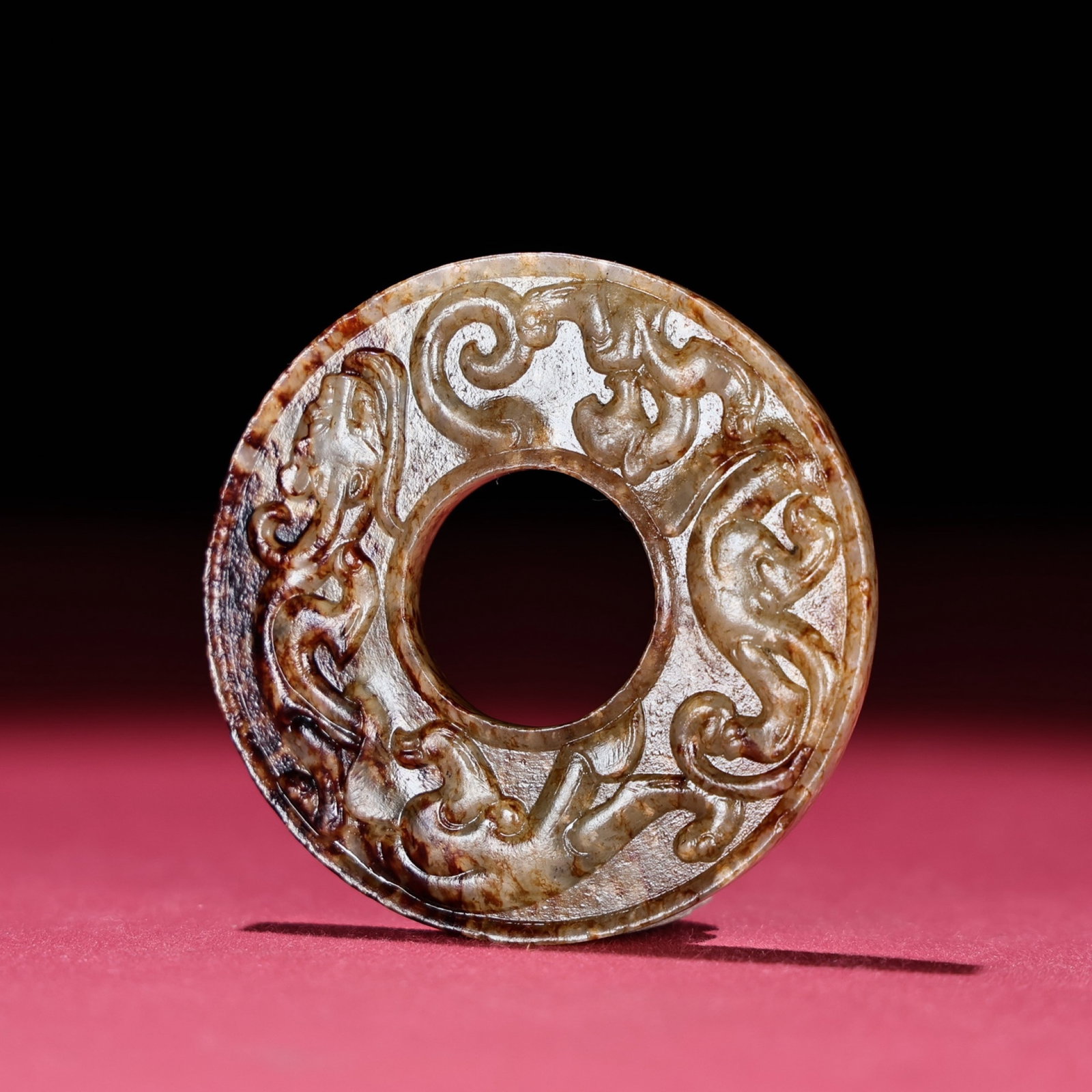 White Jade Chi-Dragon Pendant - 4