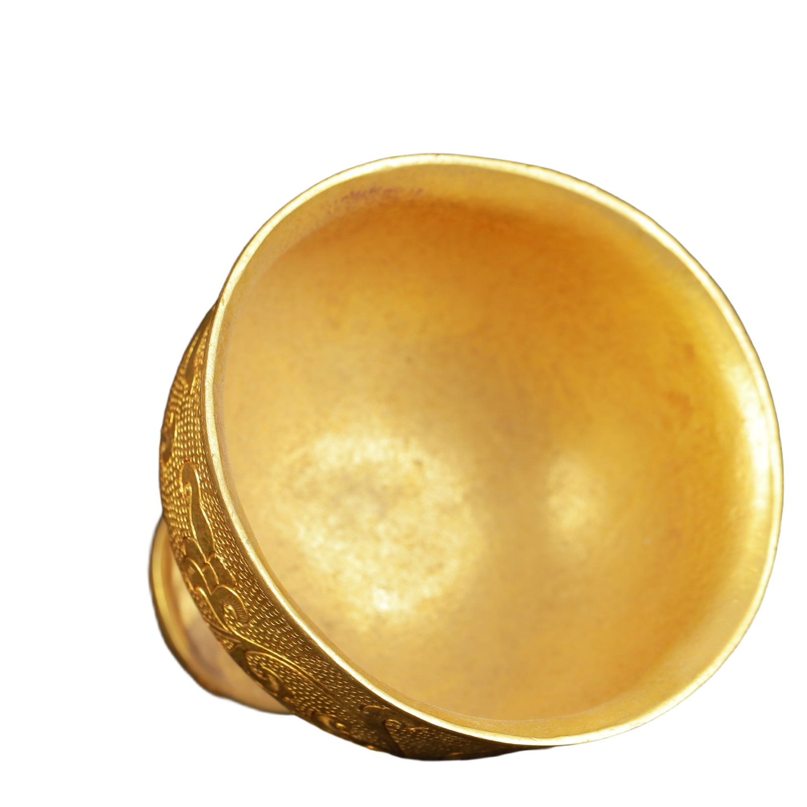 An Exquisite Gilt Bronze Phoenix Pattern Cup - 5