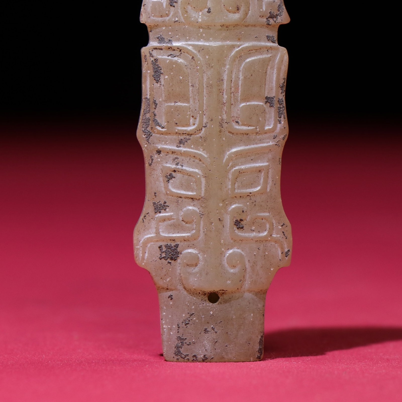 White Jade Beast-Face Pattern Pendant - 6