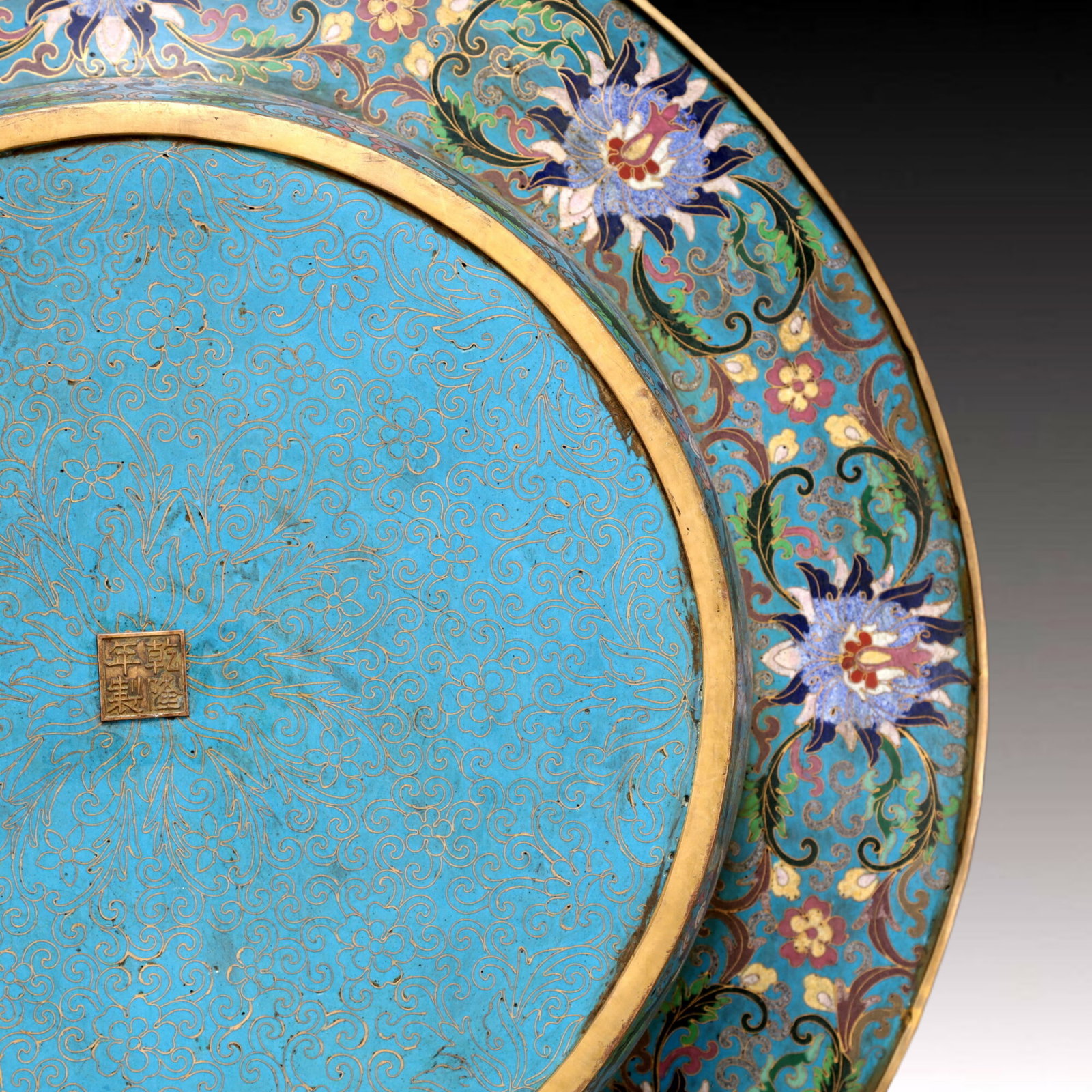 A Exquisite Cloisonne Lotus Pattern Dragon Pattern Box - 13