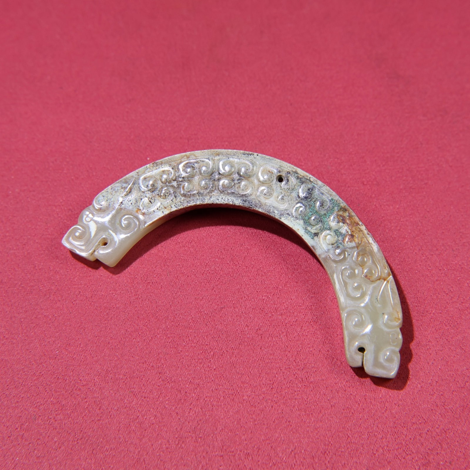 White Jade Dragon Pendant - 3