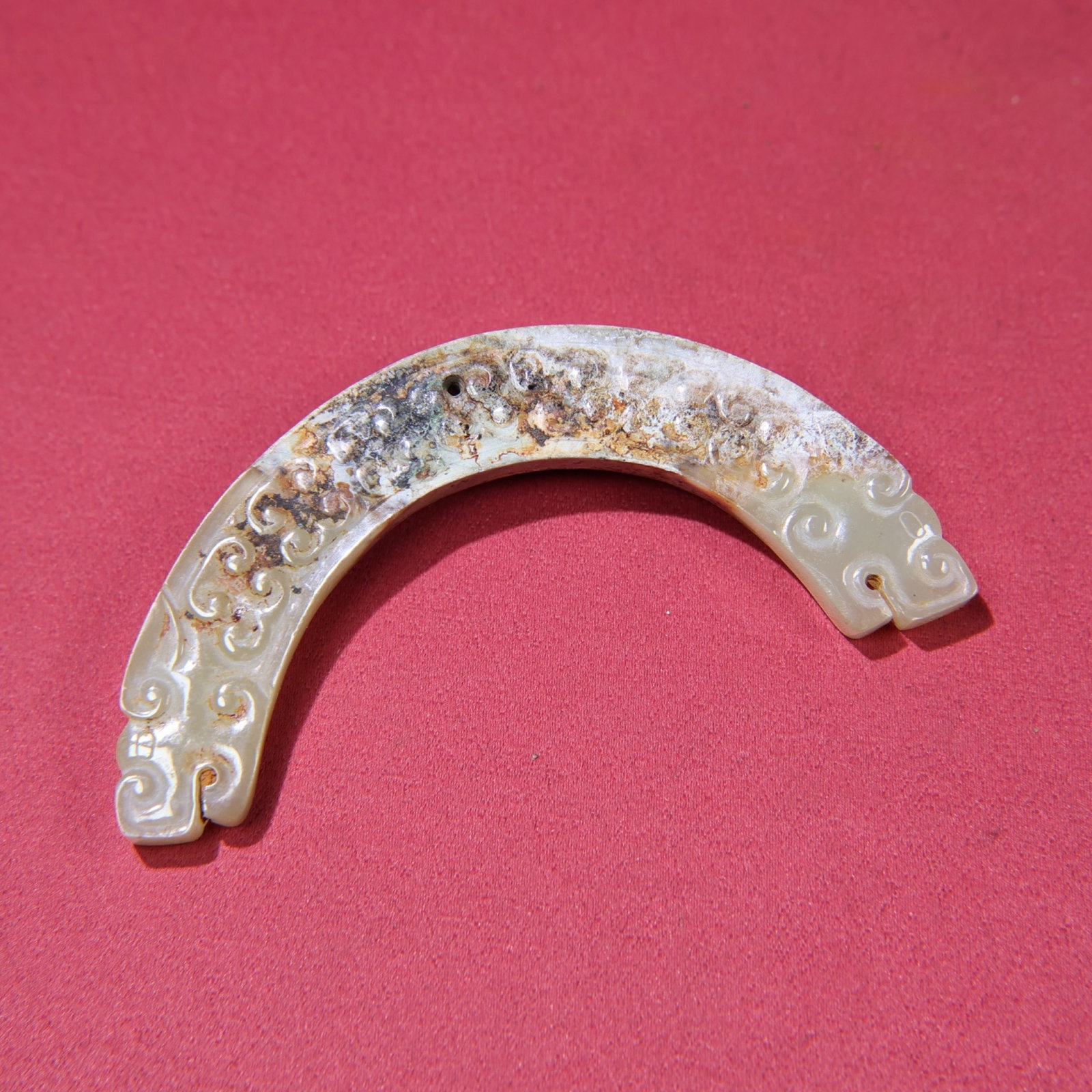 White Jade Dragon Pendant - 4