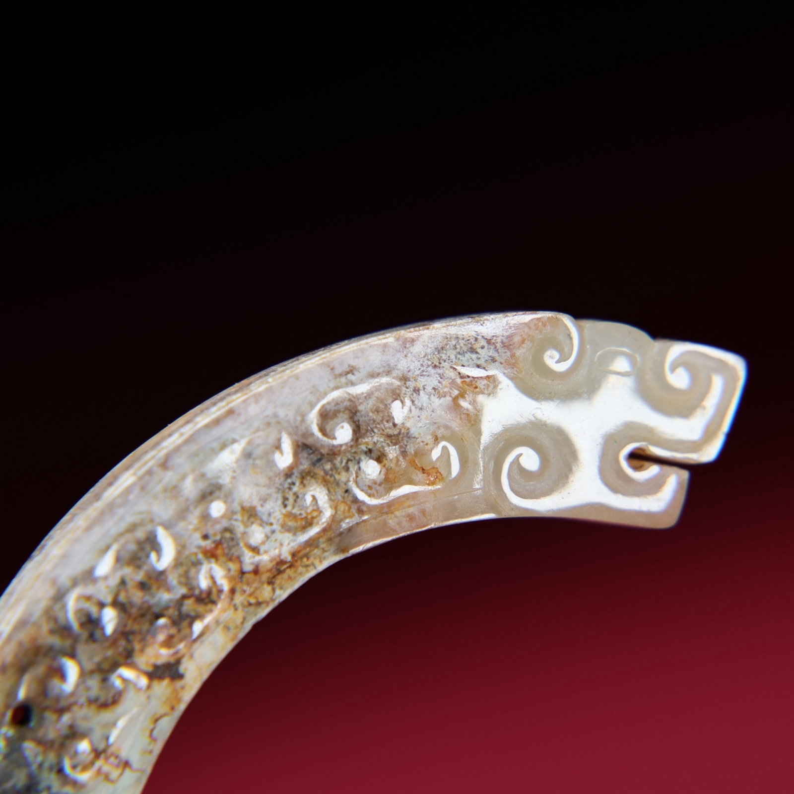 White Jade Dragon Pendant - 9