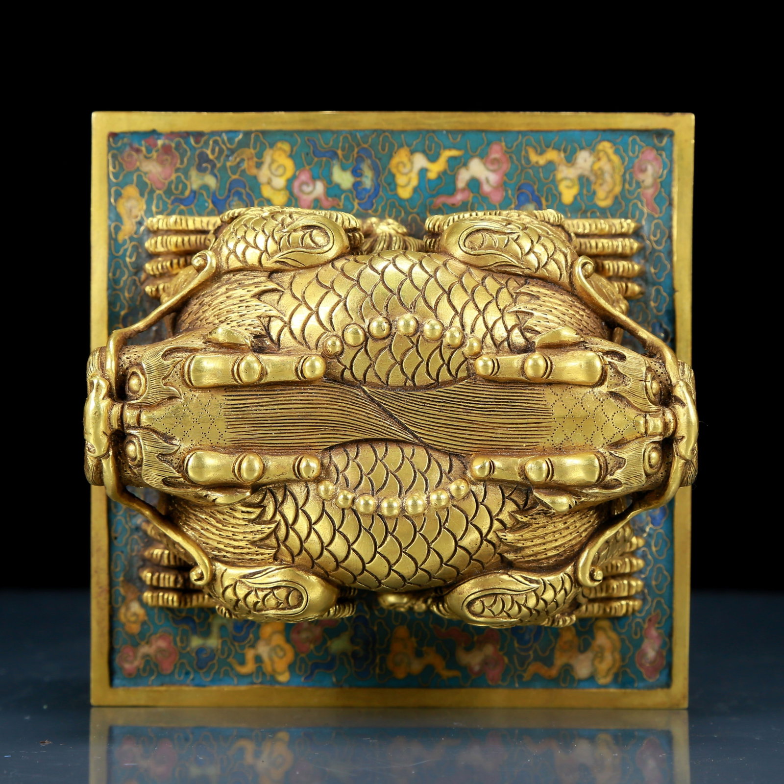 A Fine Cloisonne Dragon Pattern Seal - 6