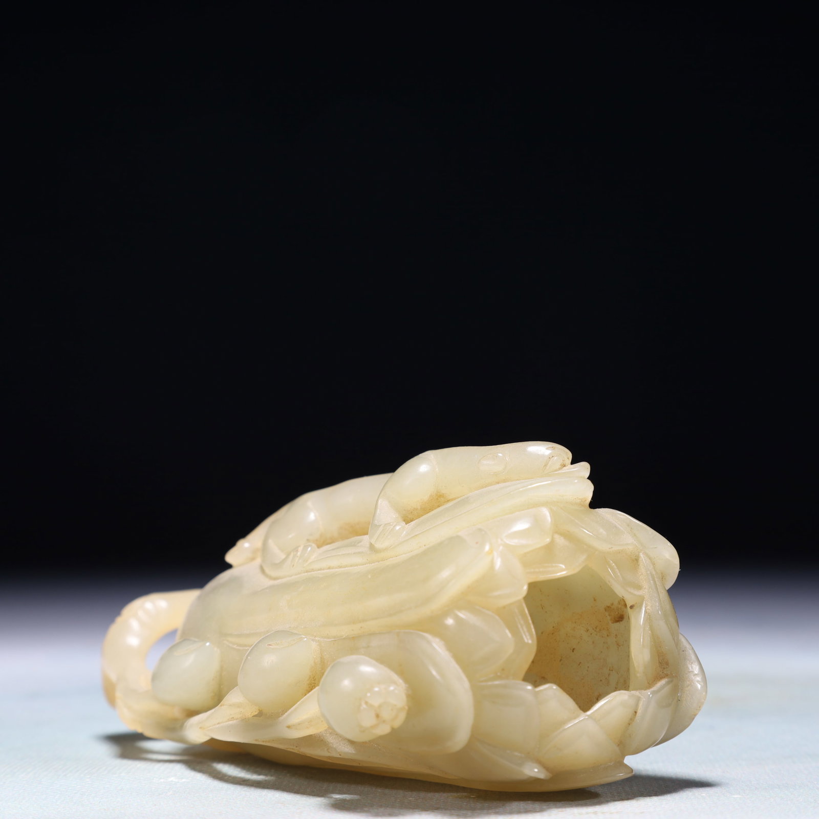 An Exquisite White Jade Dragon Pattern Cup - 7