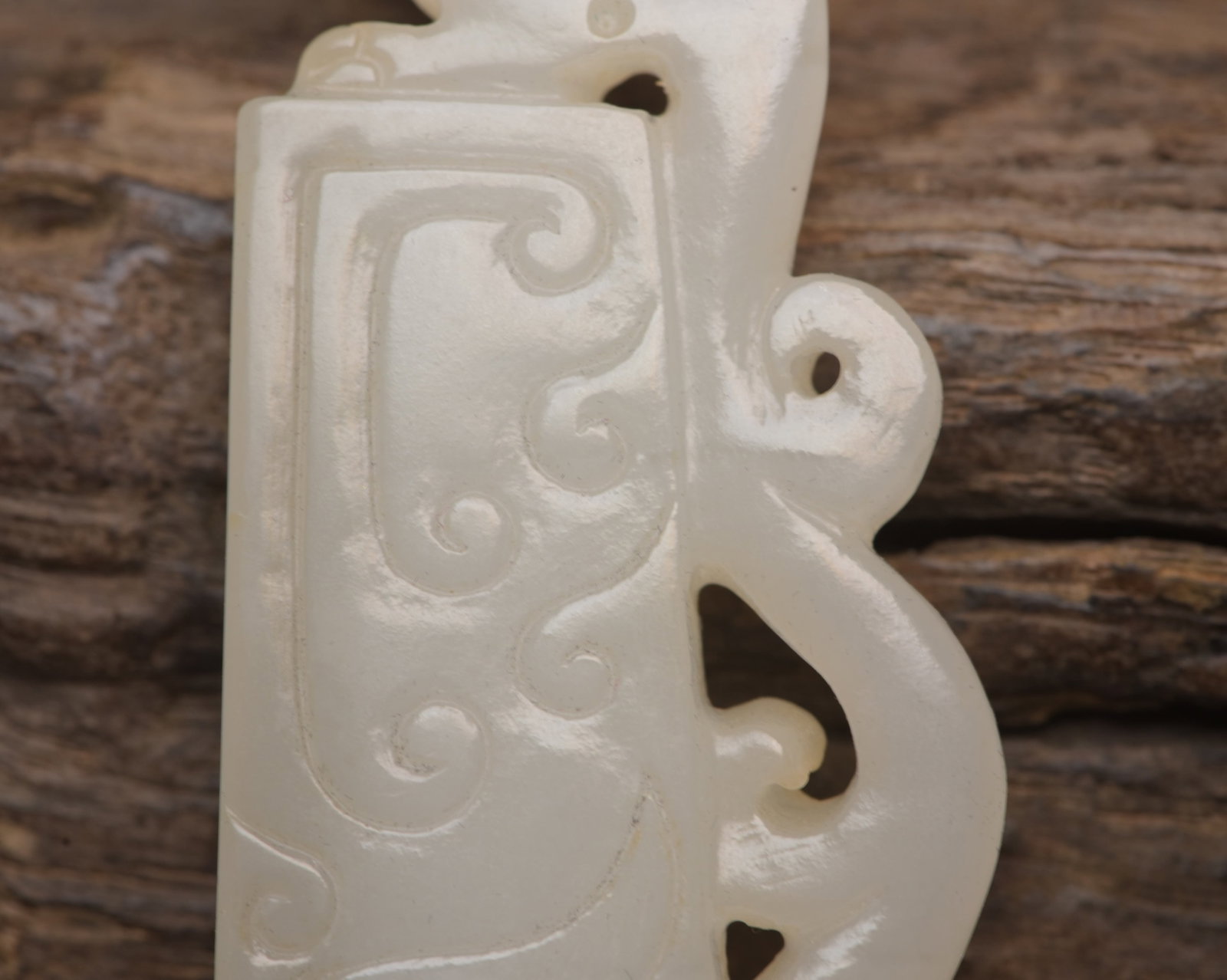 An Exquisite White Jade Phoenix Pattern Pendant - 8