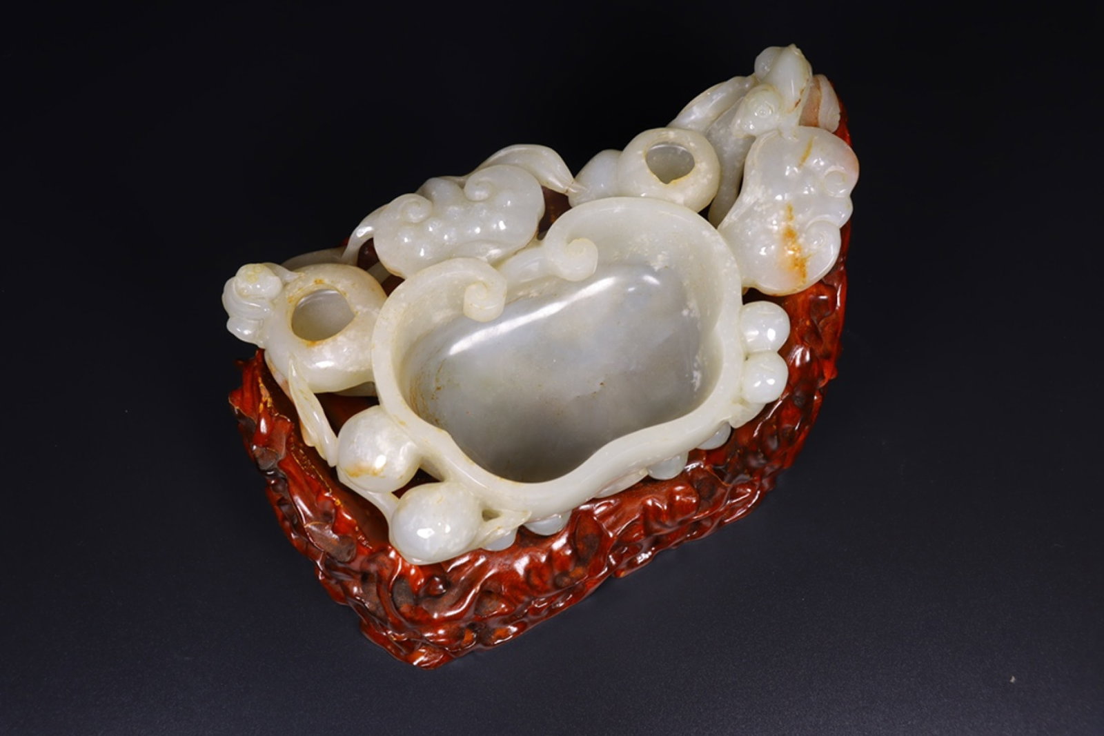 An Exquisite White Jade Washer - 6