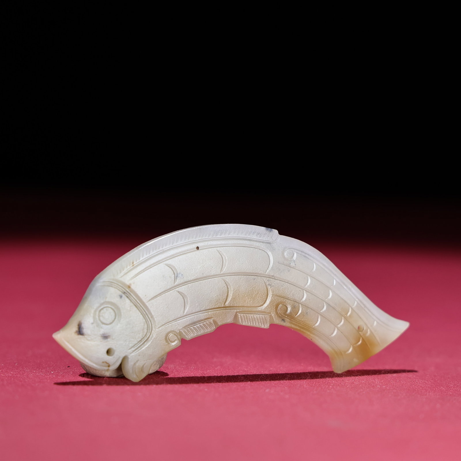 White Jade Fish Pendant - 6