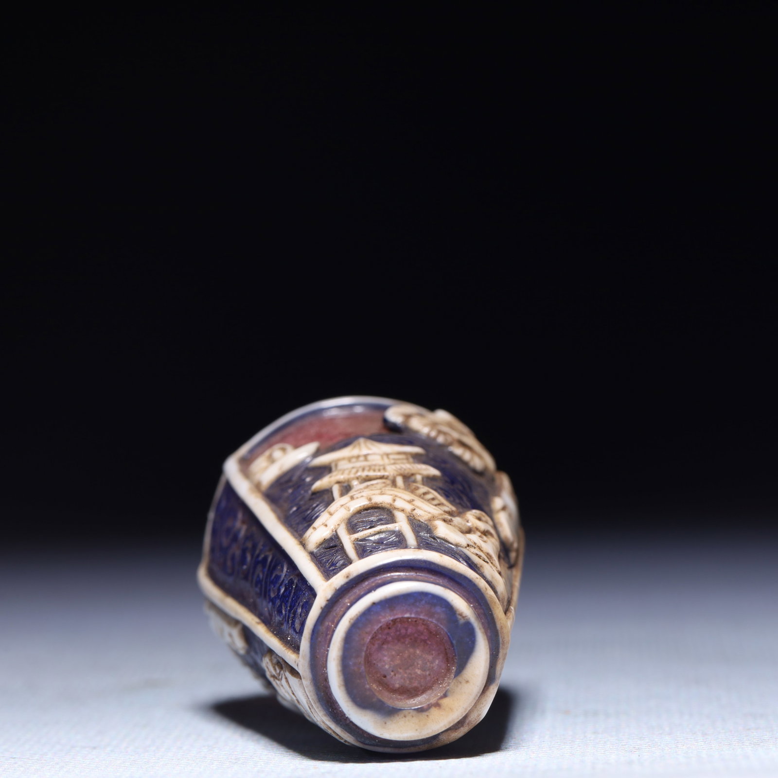 An Exquisite Glass Figure Pattern Snuff Bottle - 6