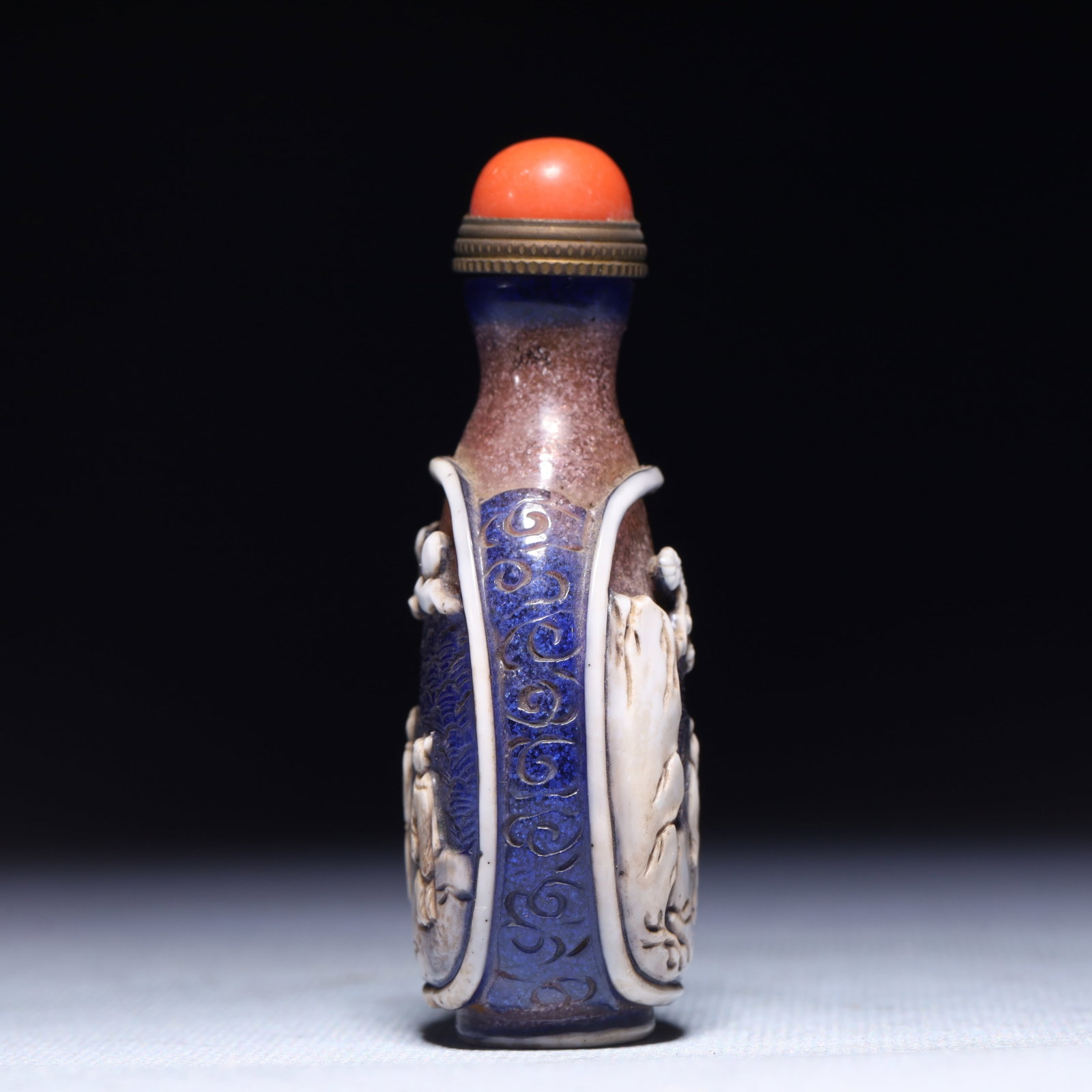 An Exquisite Glass Figure Pattern Snuff Bottle - 5