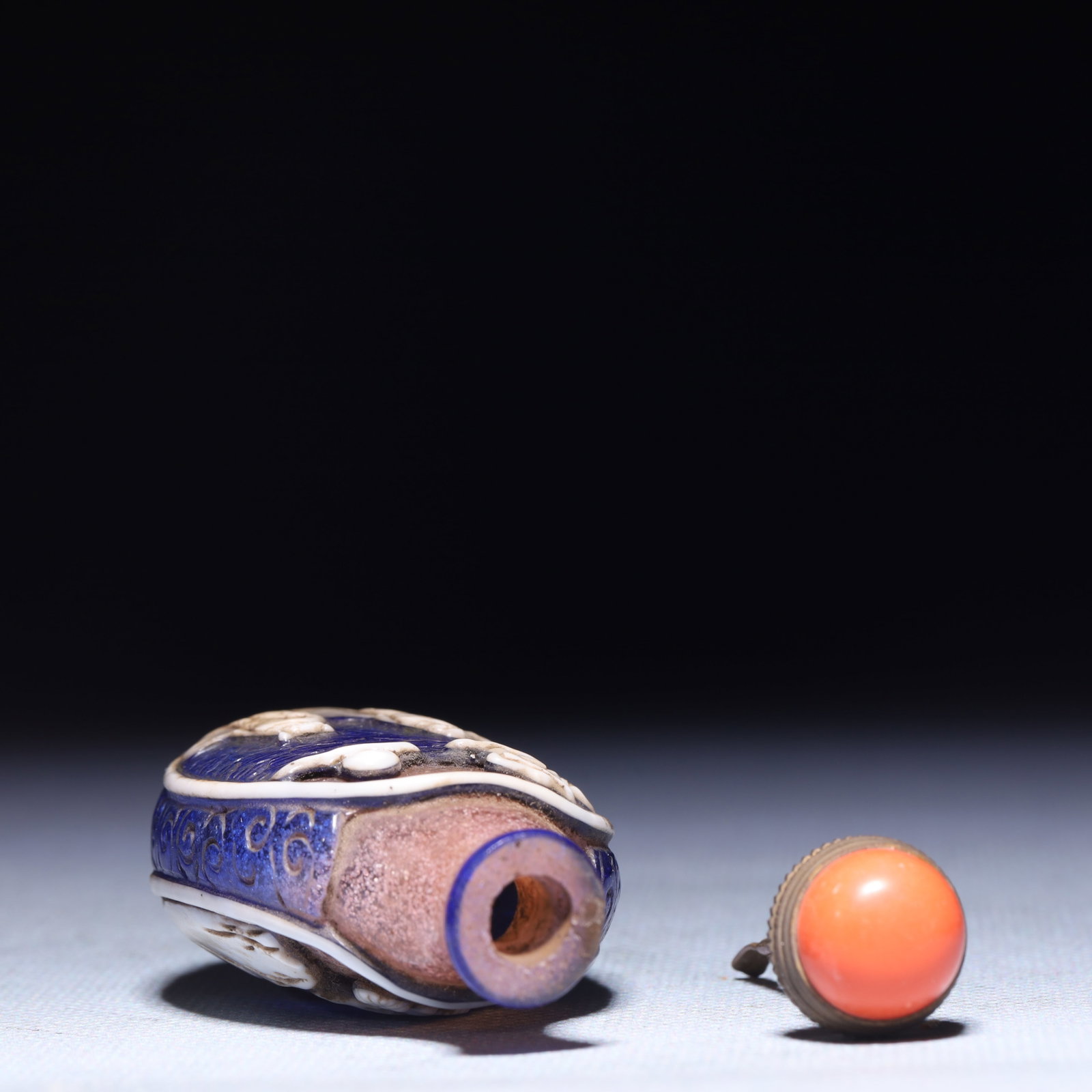 An Exquisite Glass Figure Pattern Snuff Bottle - 6