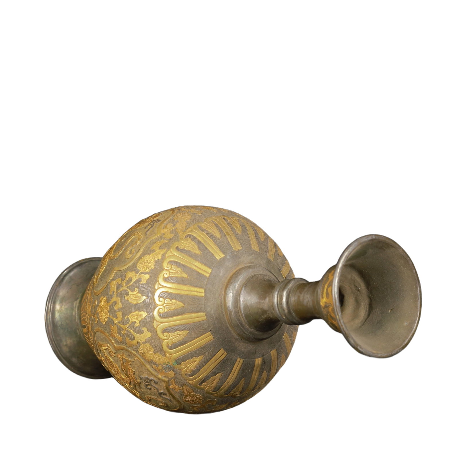 An Exquisite Gilt Silver Auspicious Beast Pattern Vase - 11