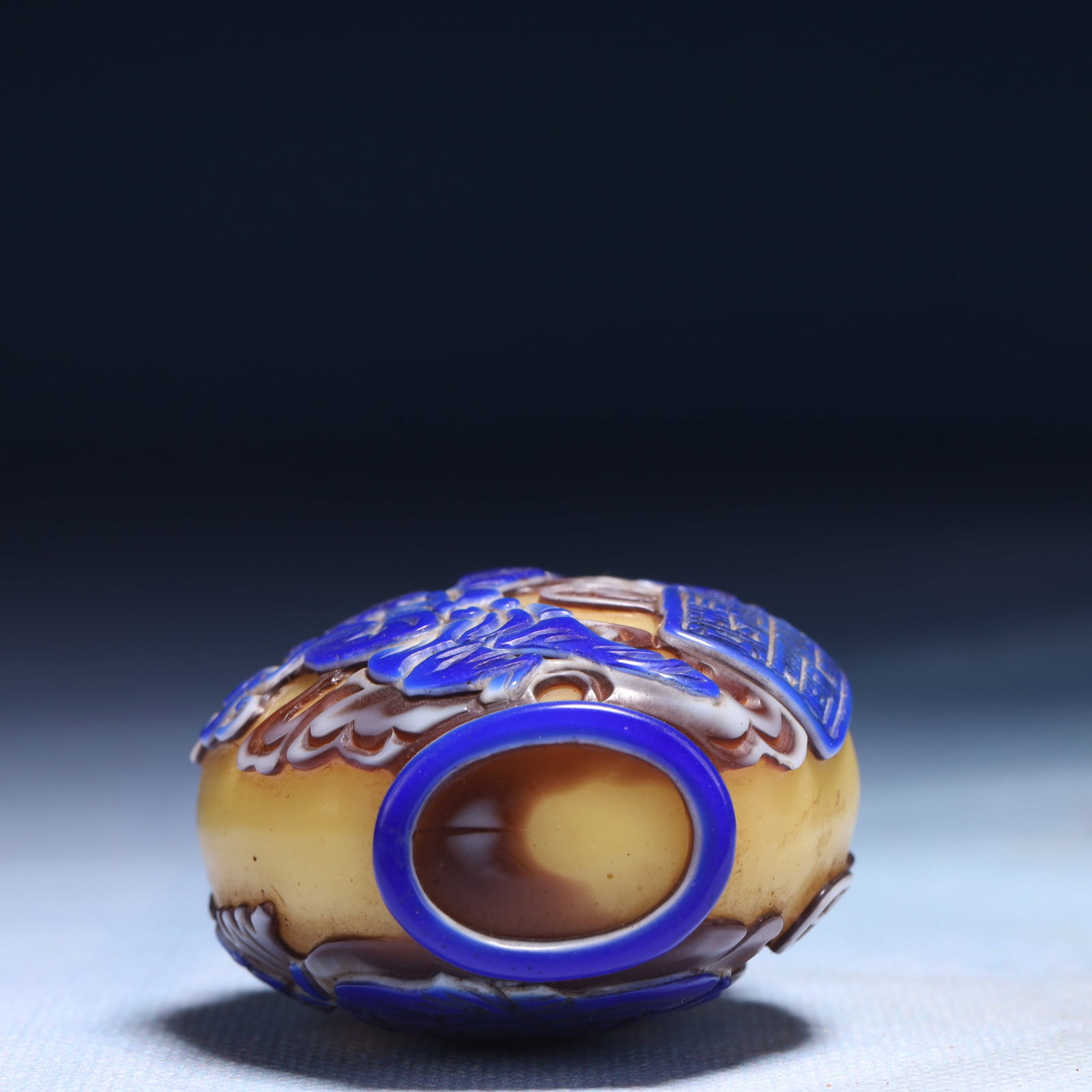 An Exquisite Glass Figure Pattern Snuff Bottle - 7