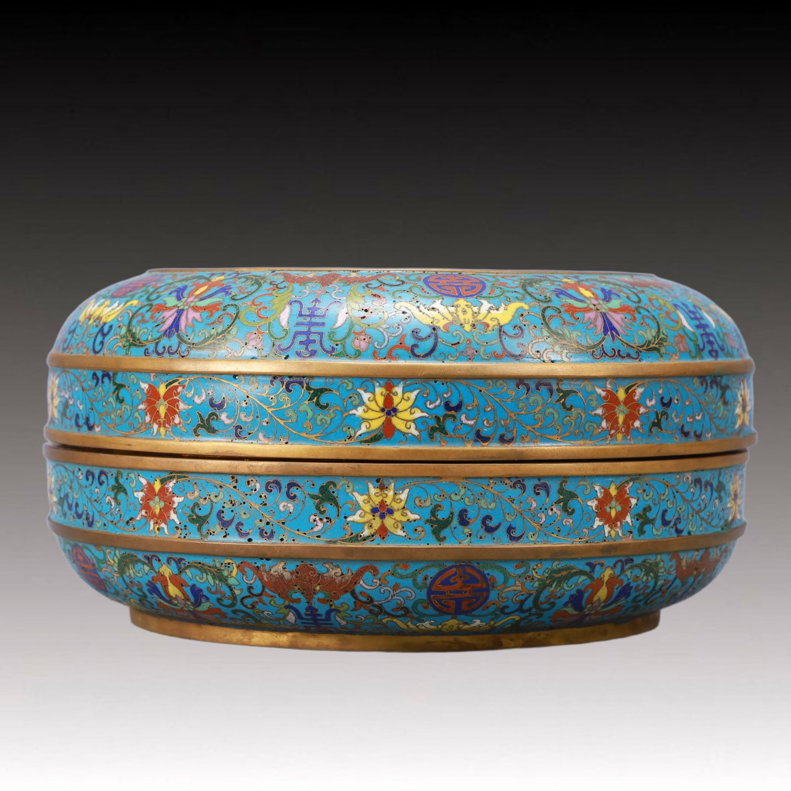 An Exquisite Cloisonne Flower and Phoenix Pattern Box - 4