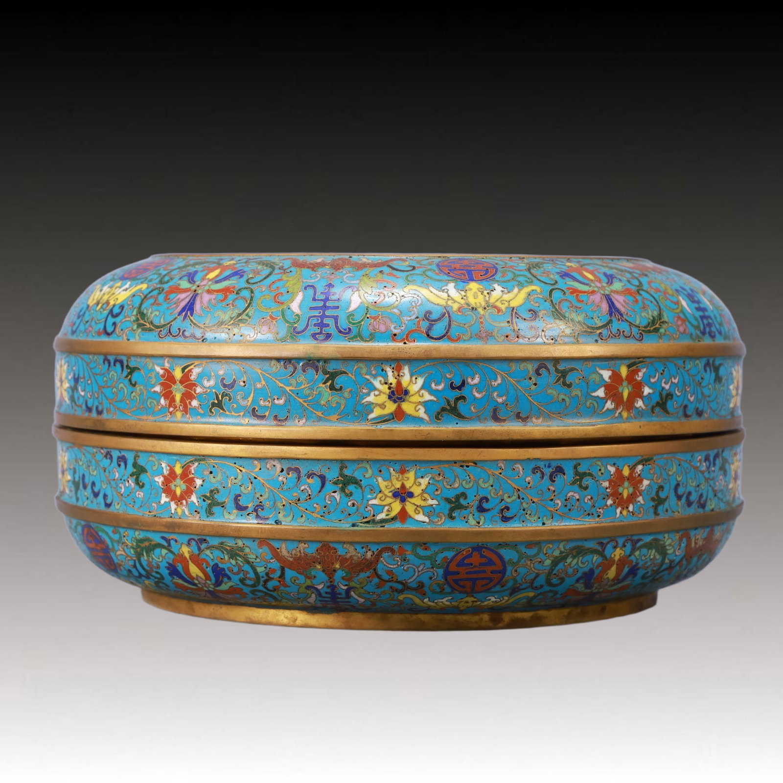 An Exquisite Cloisonne Flower and Phoenix Pattern Box - 5