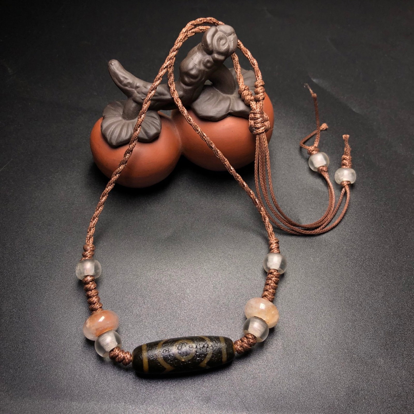 A Precious Dzi Bead Necklace - 2