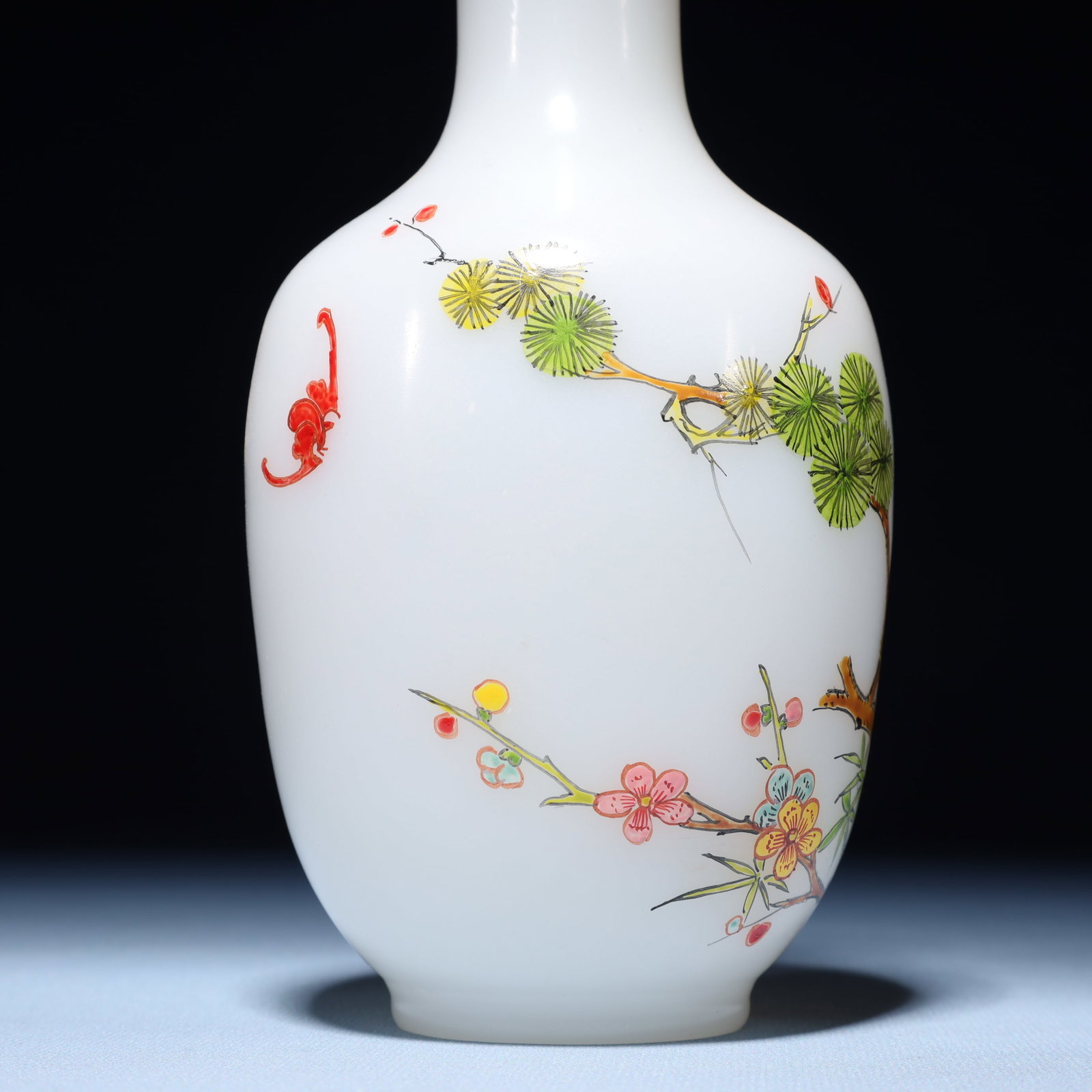 An Exquisite Glass Flower Pattern Vase - 8