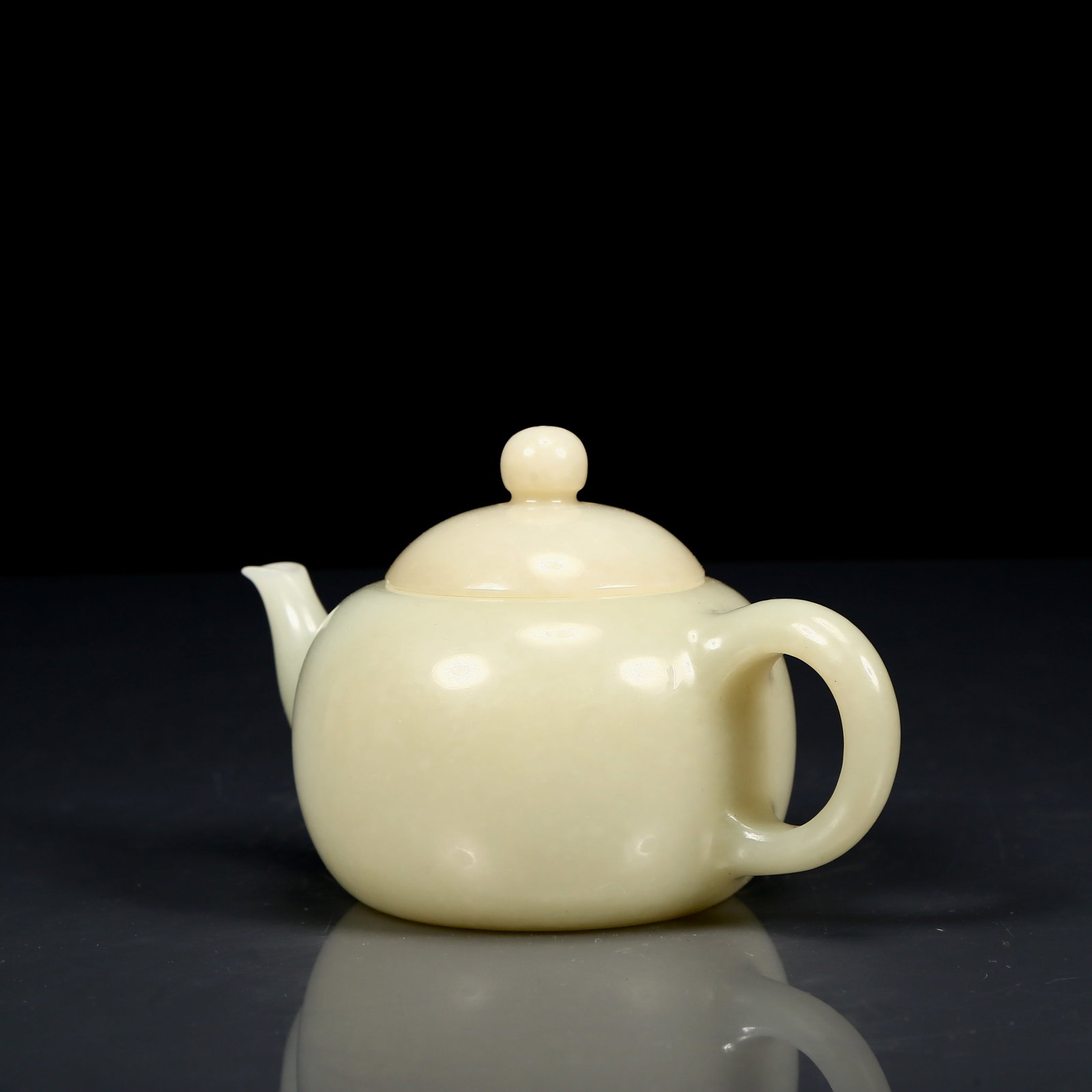 An Exquisite White Jade Teapot - 6