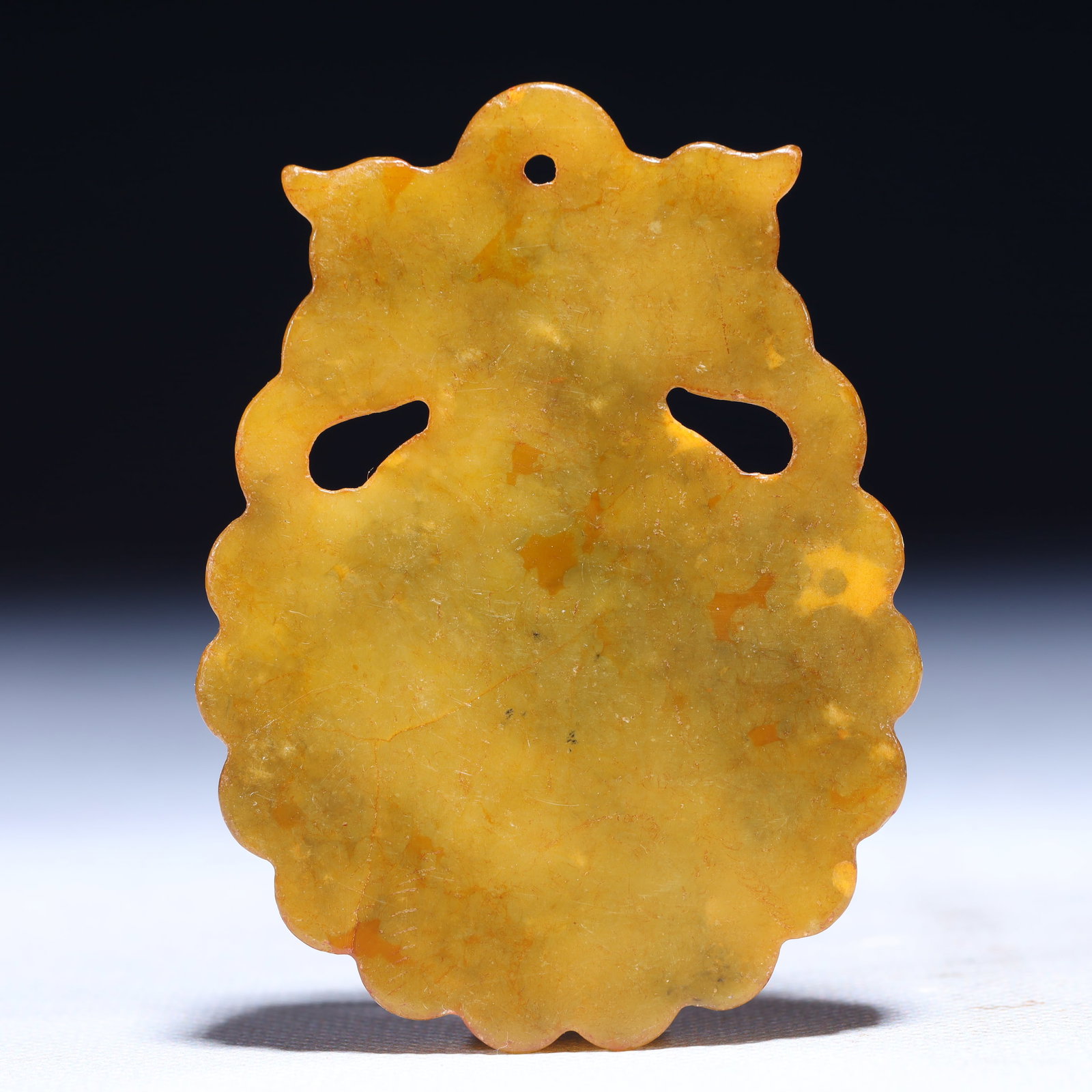 An Exquisite Archaic Jade Trigram Pattern Pendant - 4