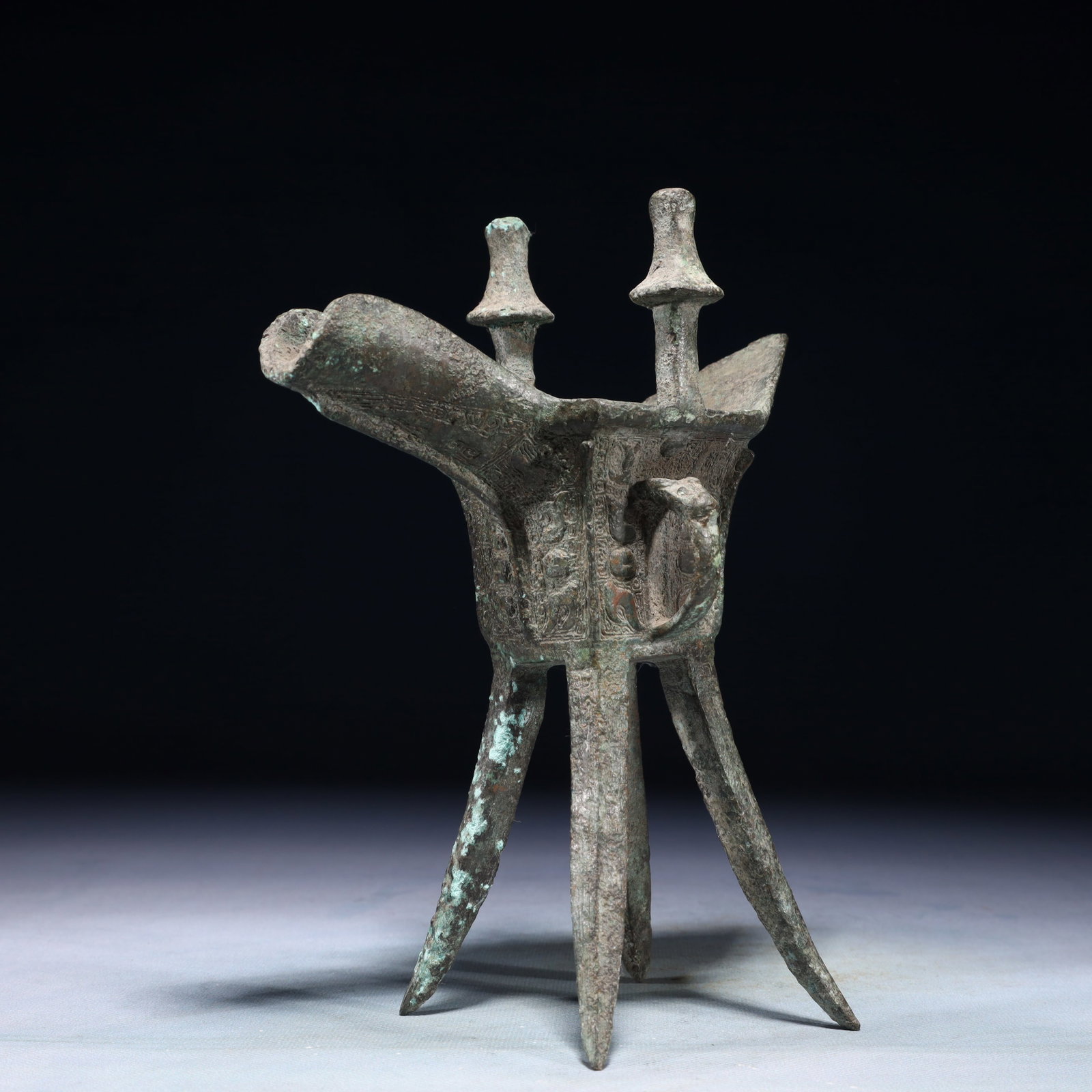 A Rare Bronze Goblet - 6