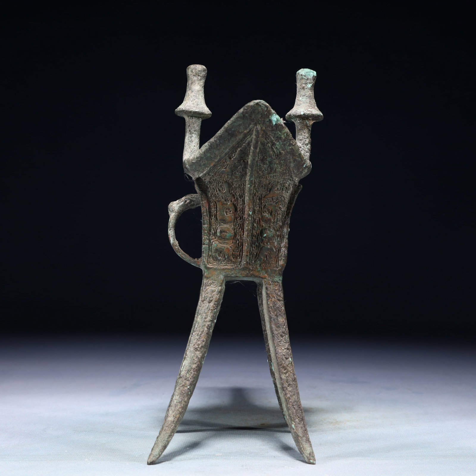 A Rare Bronze Goblet - 8