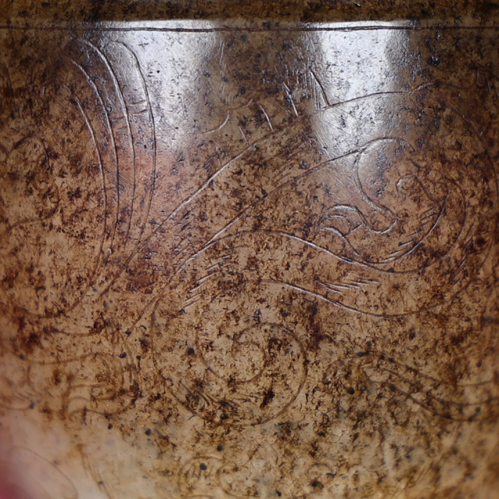 An Exquisite White Jade Dragon Pattern Cup - 2
