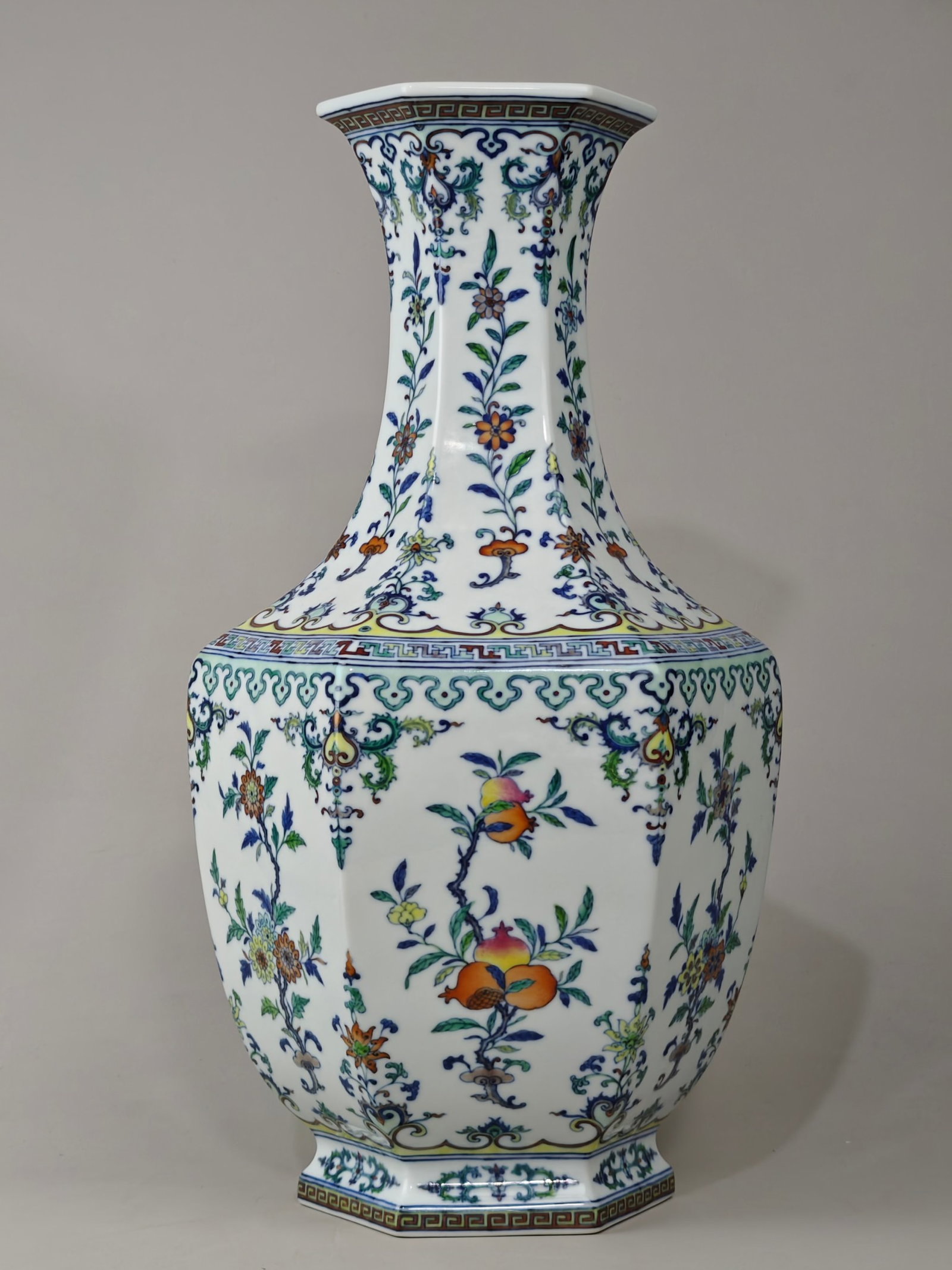 An Exquisite Doucai Flower and Fruit Pattern Vase (1 of 9)