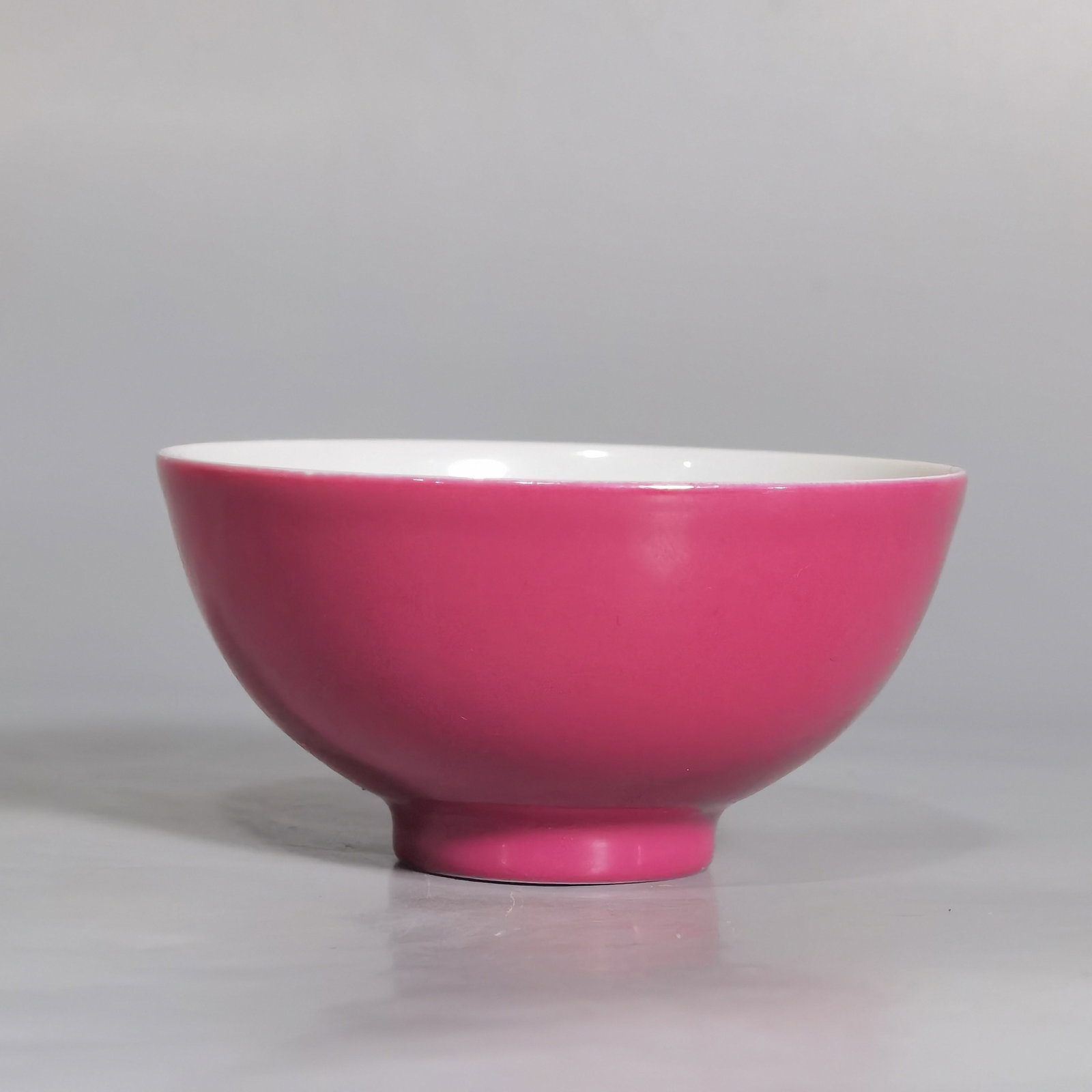 A Pair of Exquisite Ruby Red-Glazed Cups - 5