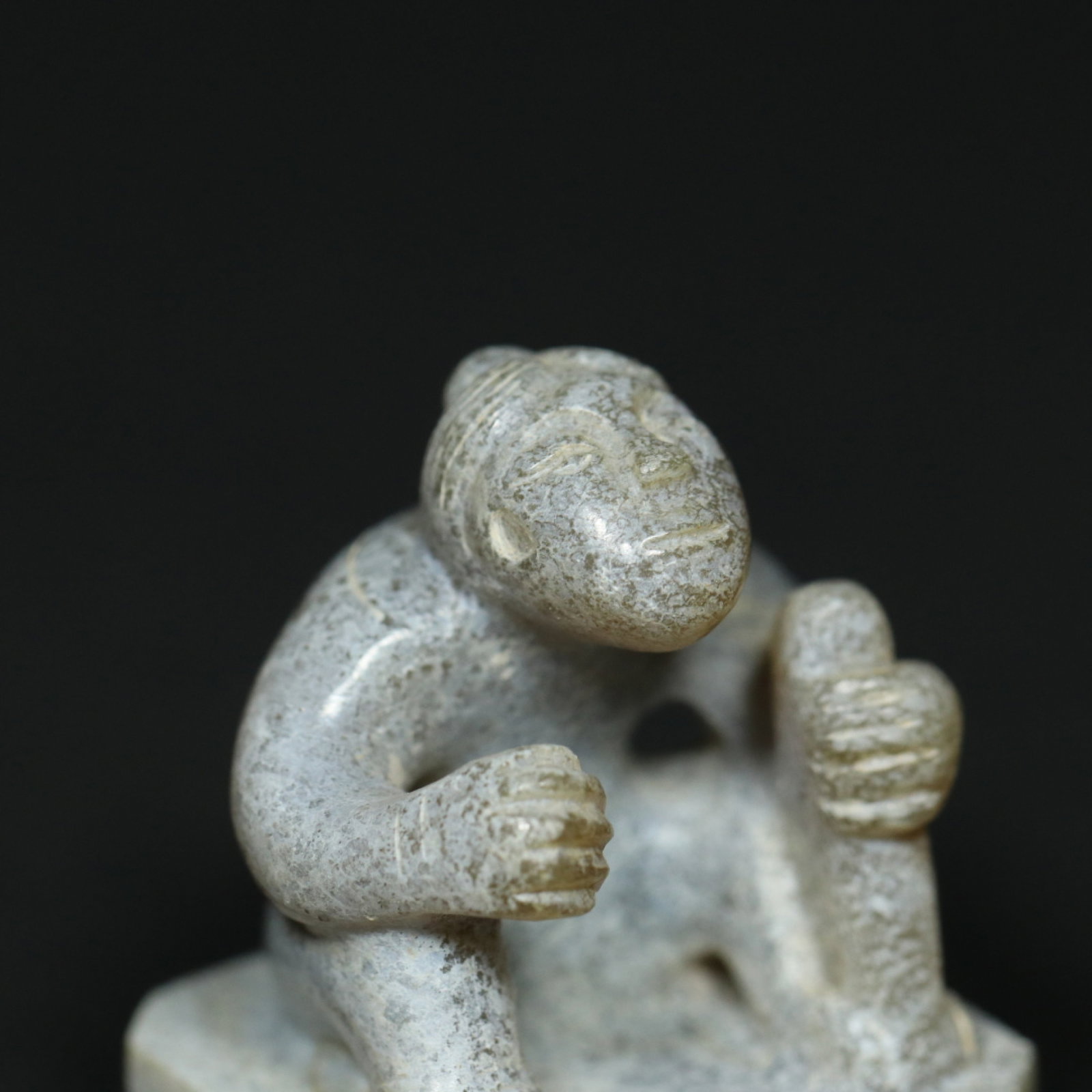 An Exquisite White Jade Figure Pattern Seal - 6