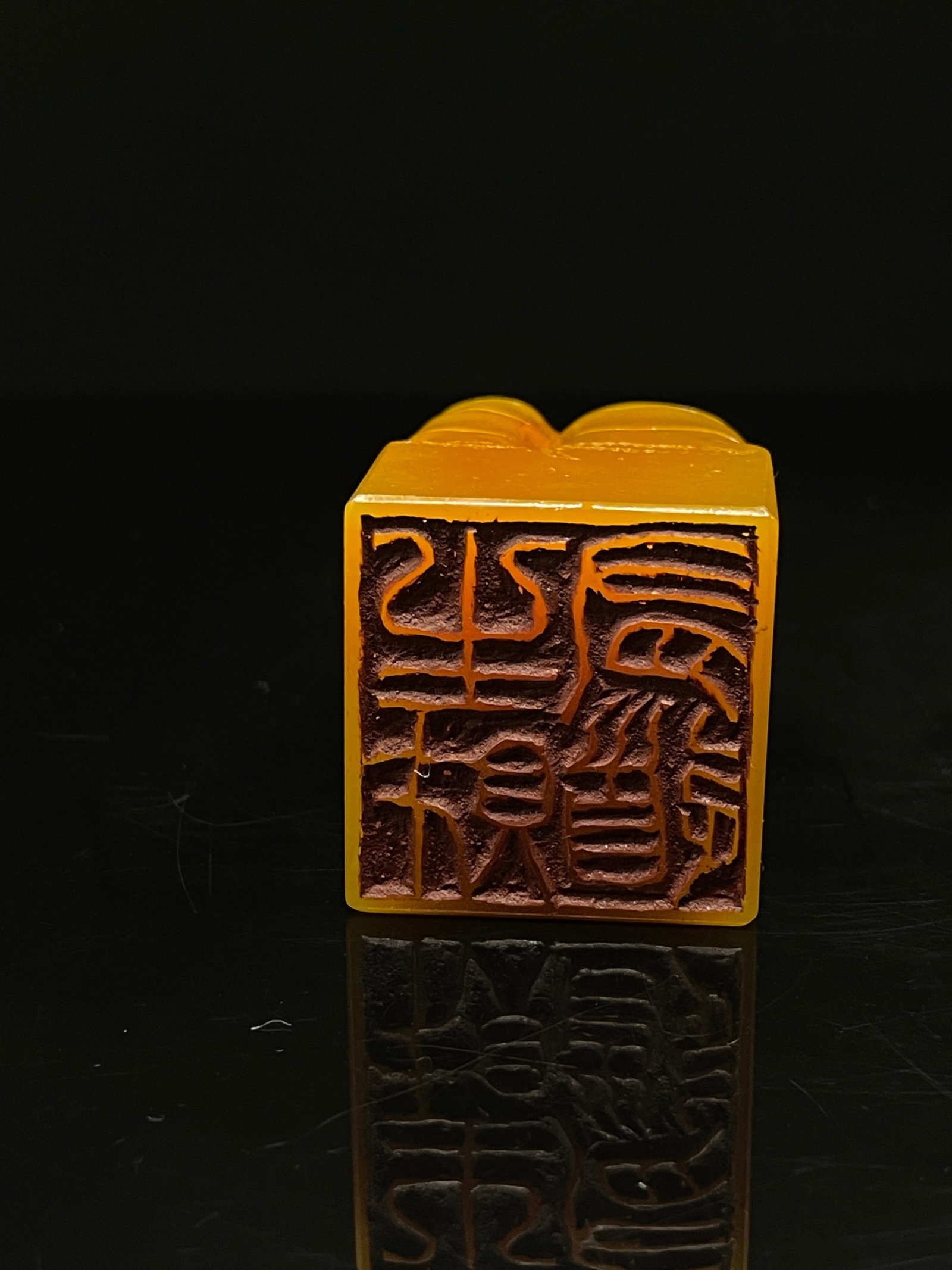 An Exquisite Shoushan Stone Bamboo Pattern Ornament - 7