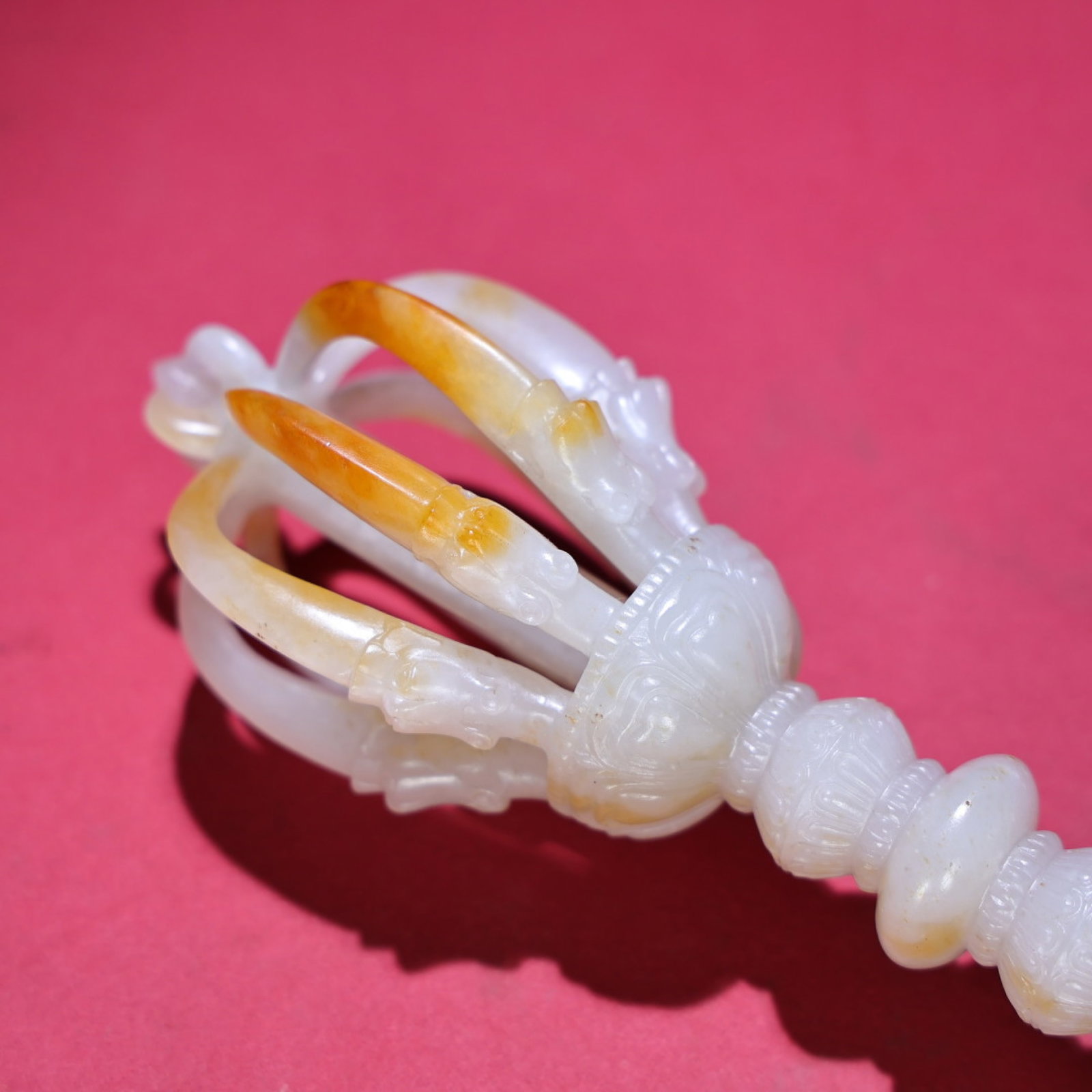 An Exquisite White Jade Ritual Implement - 4