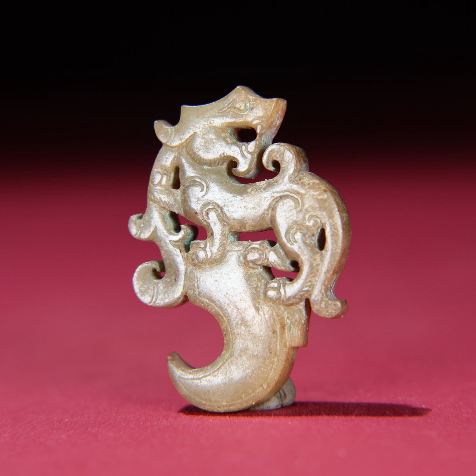 White Jade Dragon Pendant - 3