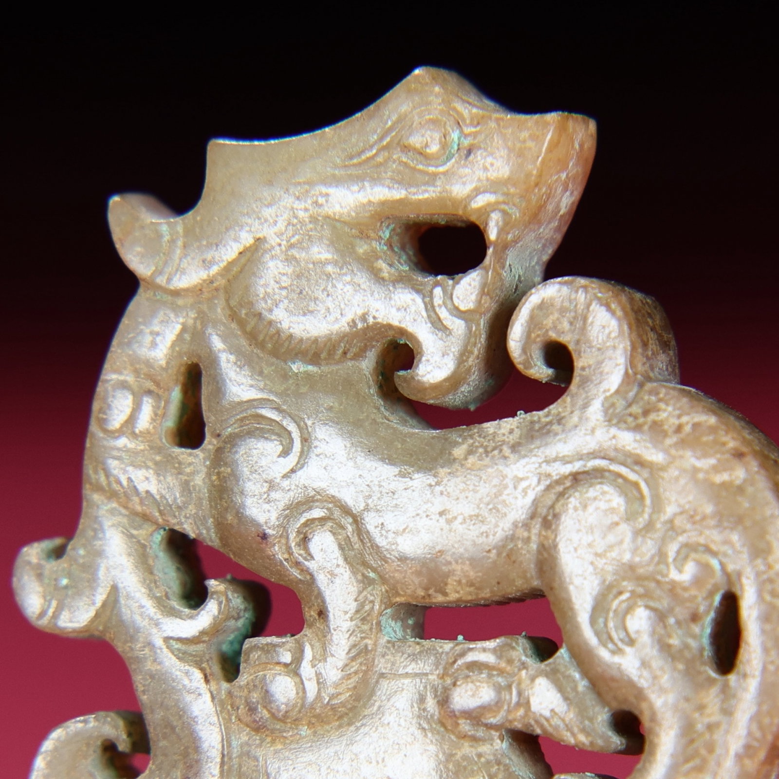 White Jade Dragon Pendant - 4