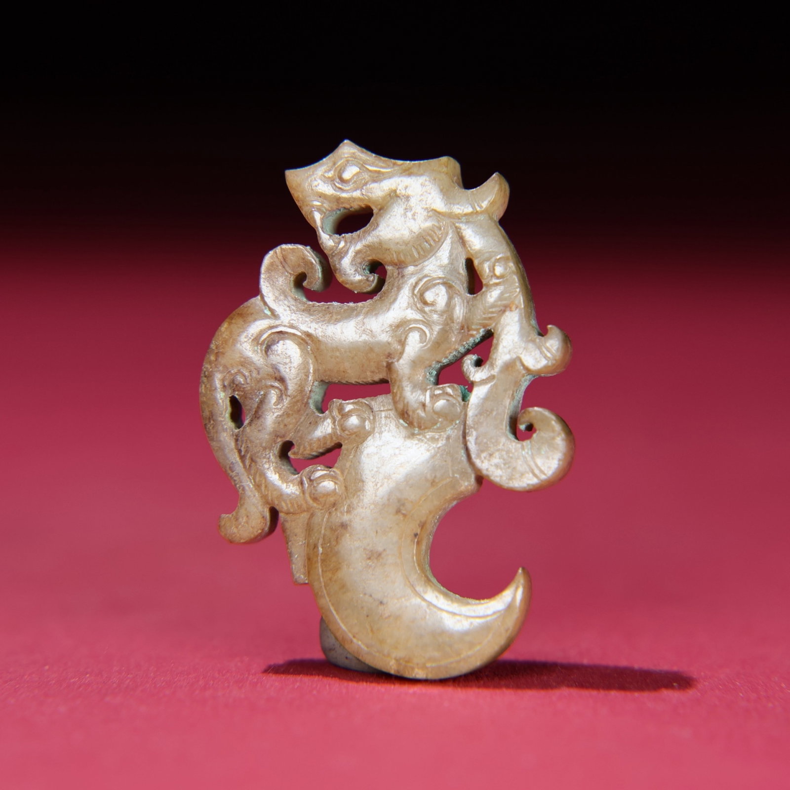 White Jade Dragon Pendant - 5